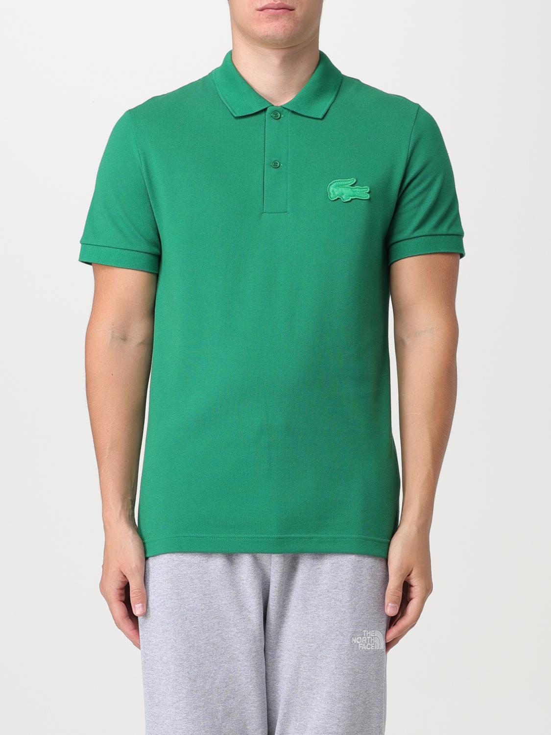 LACOSTE POLO: Polo Lacoste in piquet di cotone, Verde - Img 1