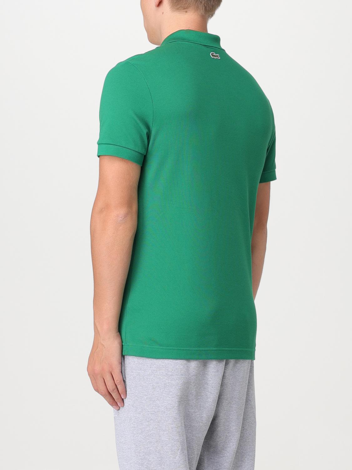 LACOSTE POLO: Polo Lacoste in piquet di cotone, Verde - Img 2