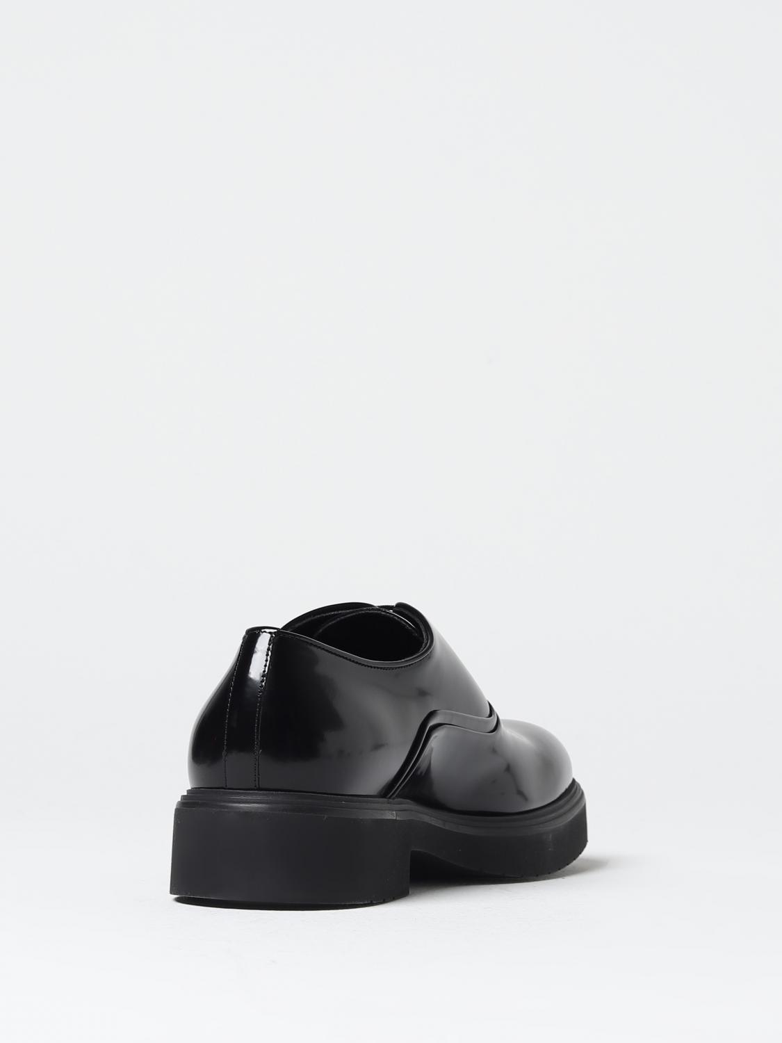 FERRAGAMO BROGUE SHOES: Ferragamo Fiorino derby in brushed leather, Black - Img 3