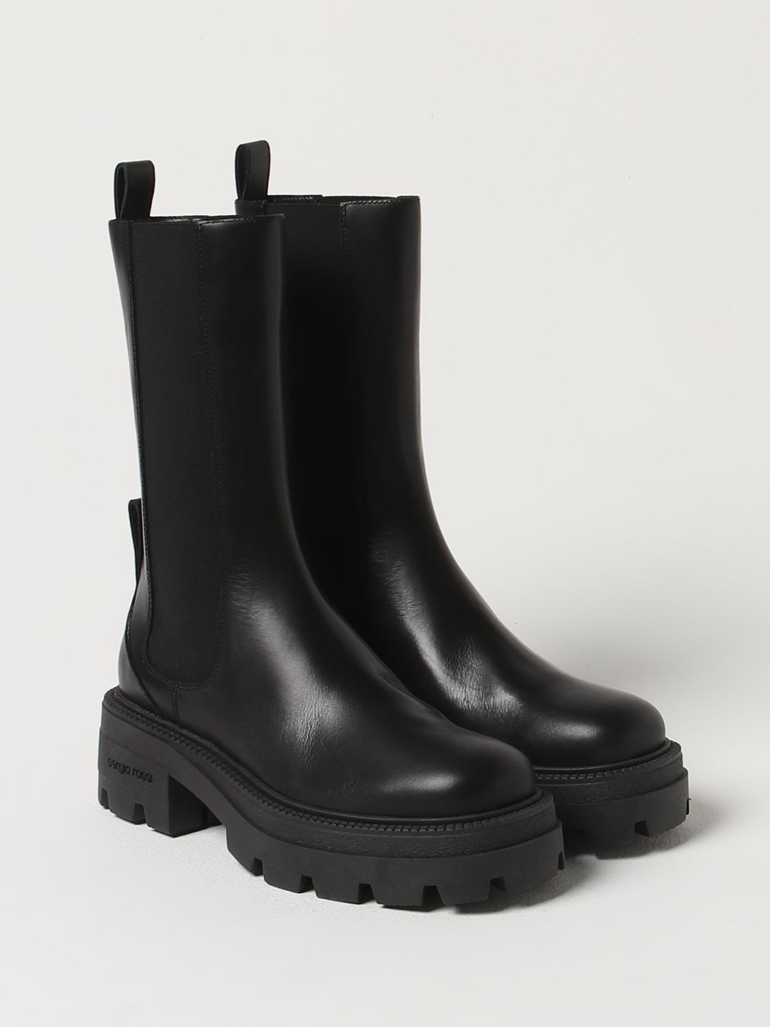 Sergio Rossi Flat ankle boots woman - Black | A99950MMV120