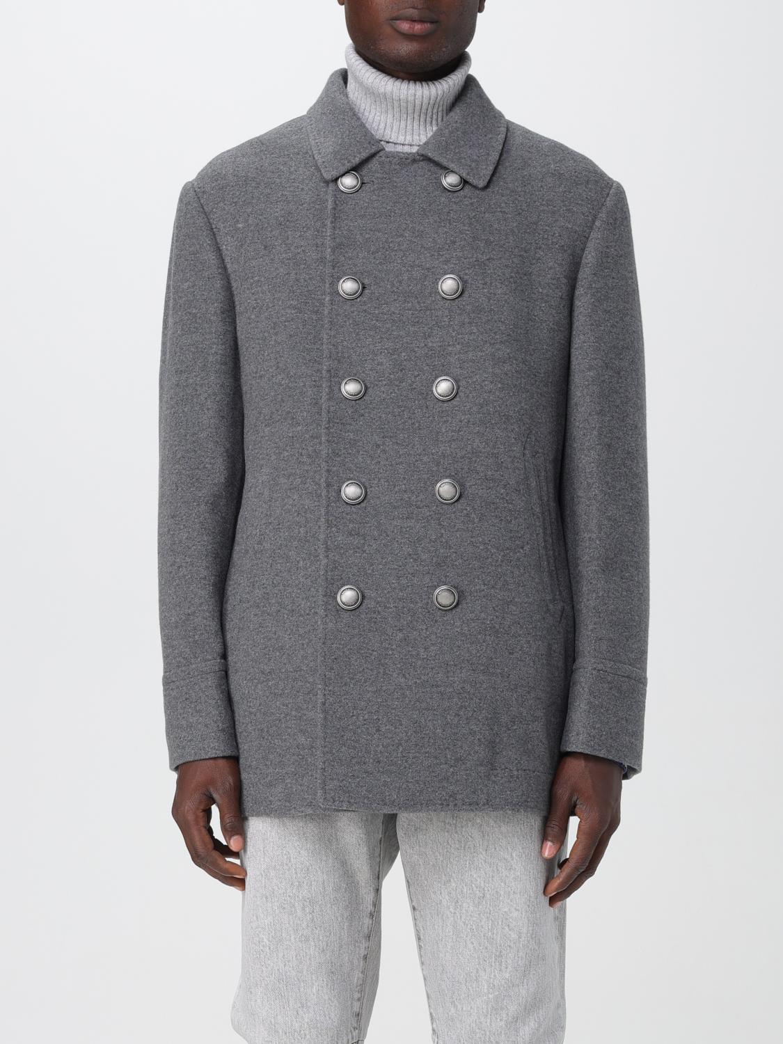 Brunello Cucinelli Coat men - Grey | MT4977008D | GIGLIO.COM