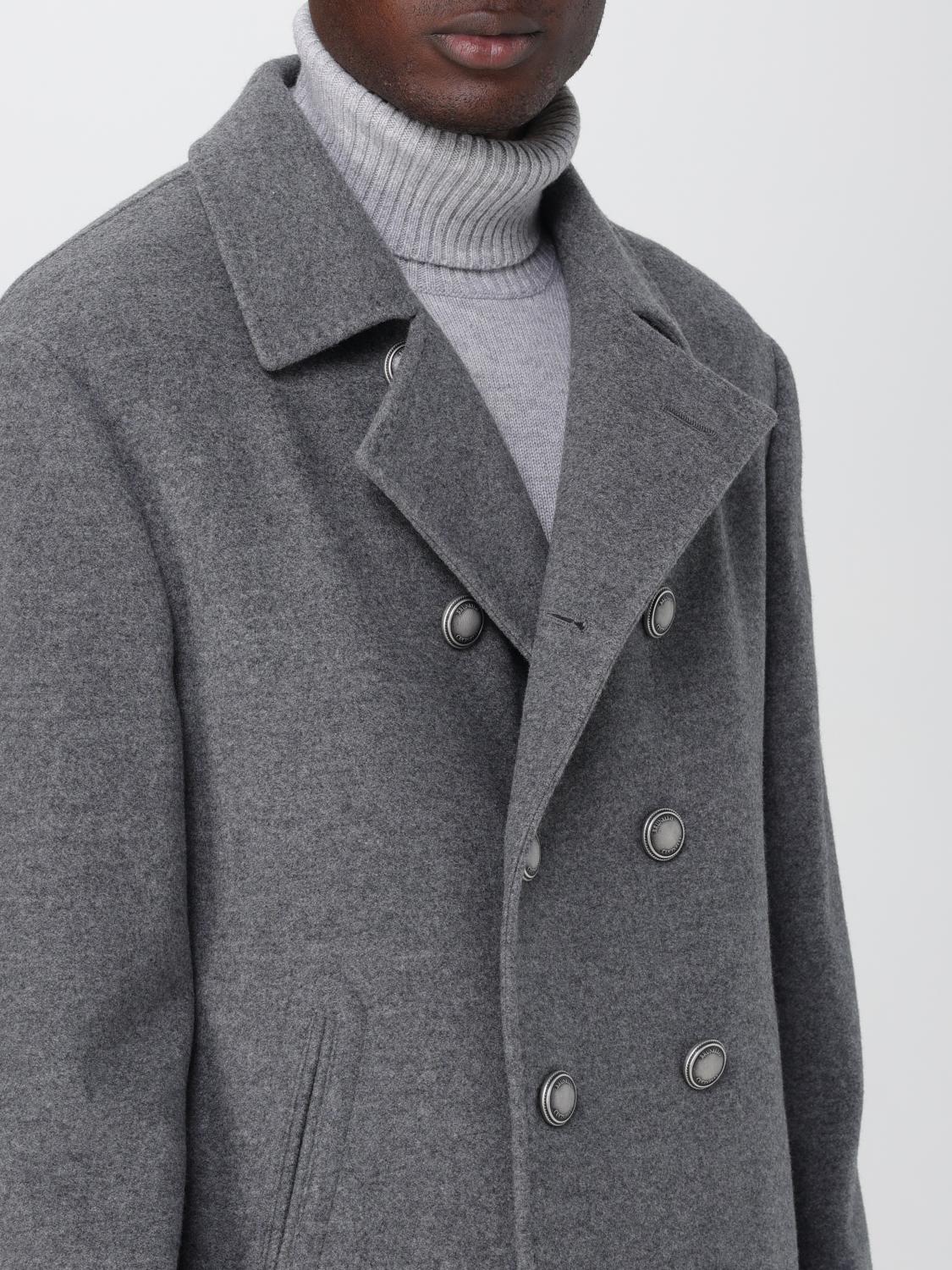 Brunello Cucinelli Coat men - Grey | MT4977008D | GIGLIO.COM
