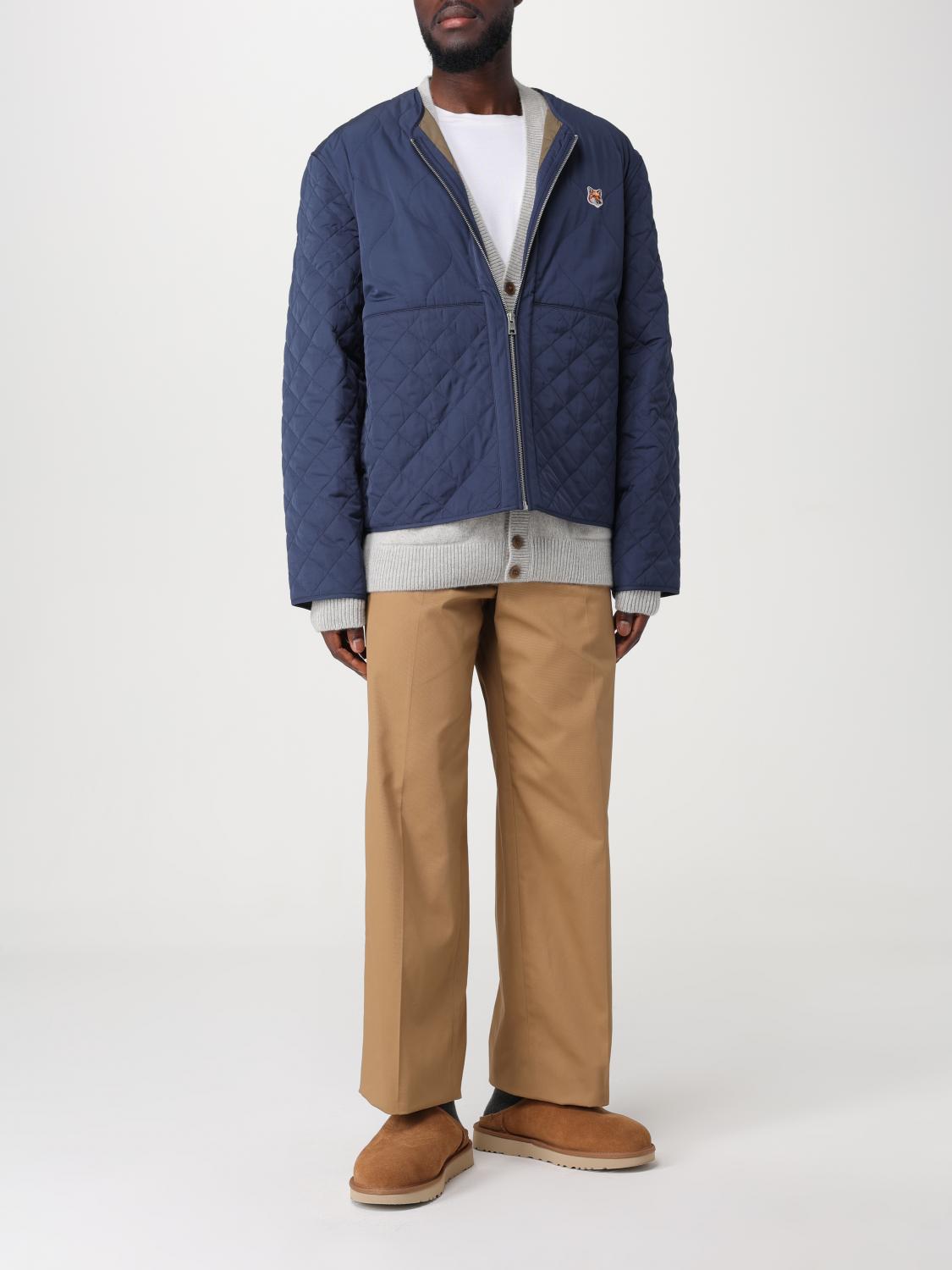 MAISON KITSUNÉ: Maison Kitsuné jacket in quilted nylon - Blue