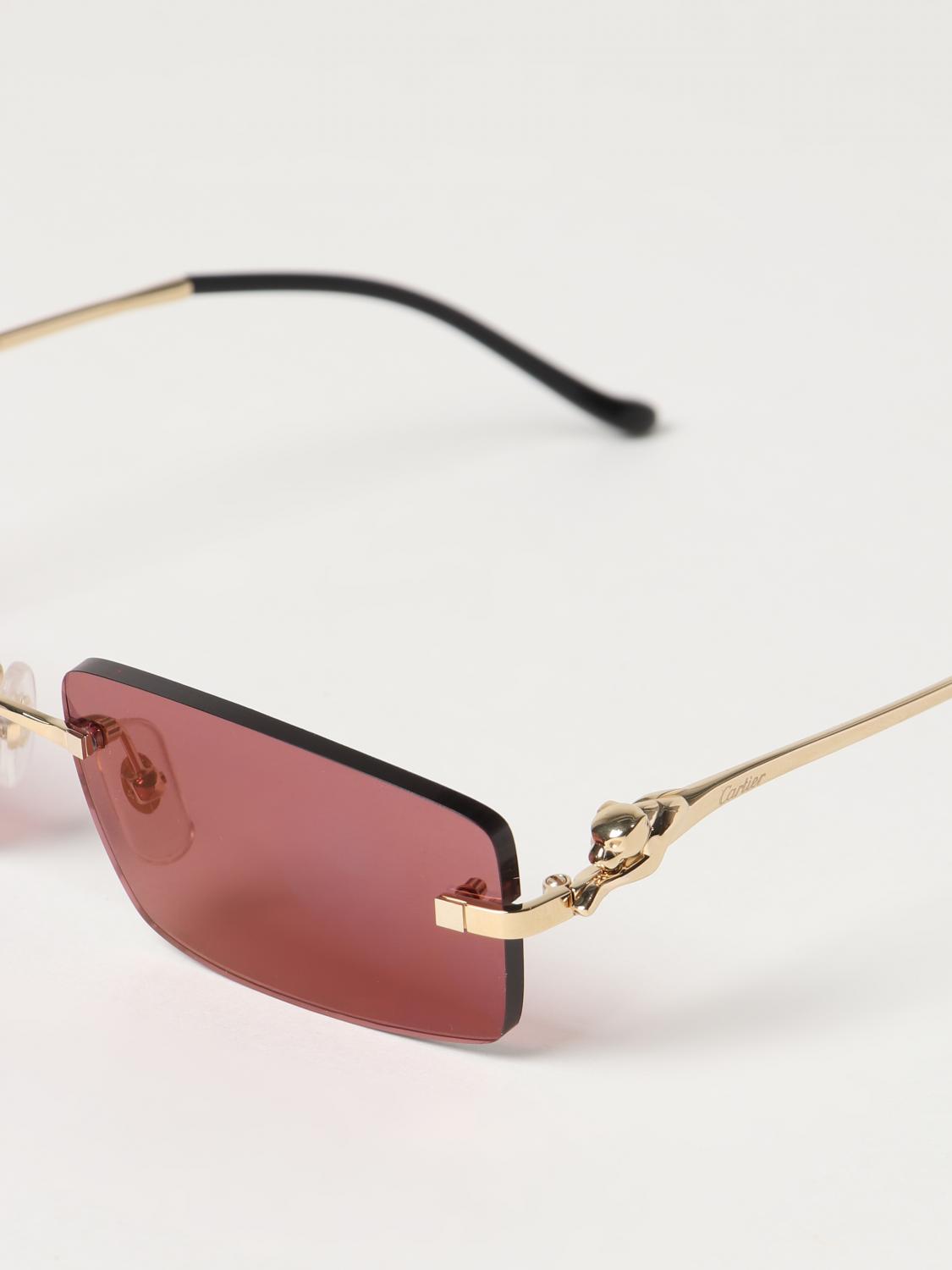 CARTIER LUNETTES DE SOLEIL: Lunettes de soleil homme Cartier, Rouge - Img 4