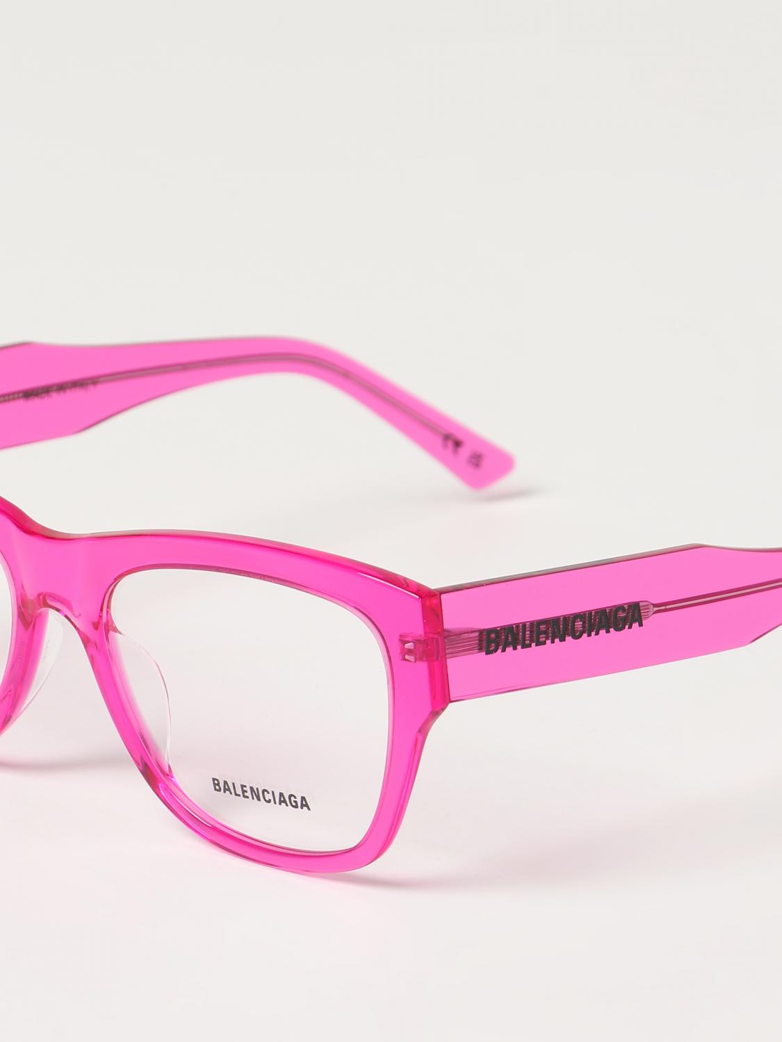 BALENCIAGA OPTICAL FRAMES: Balenciaga acetate eyeglasses, Fuchsia - Img 4