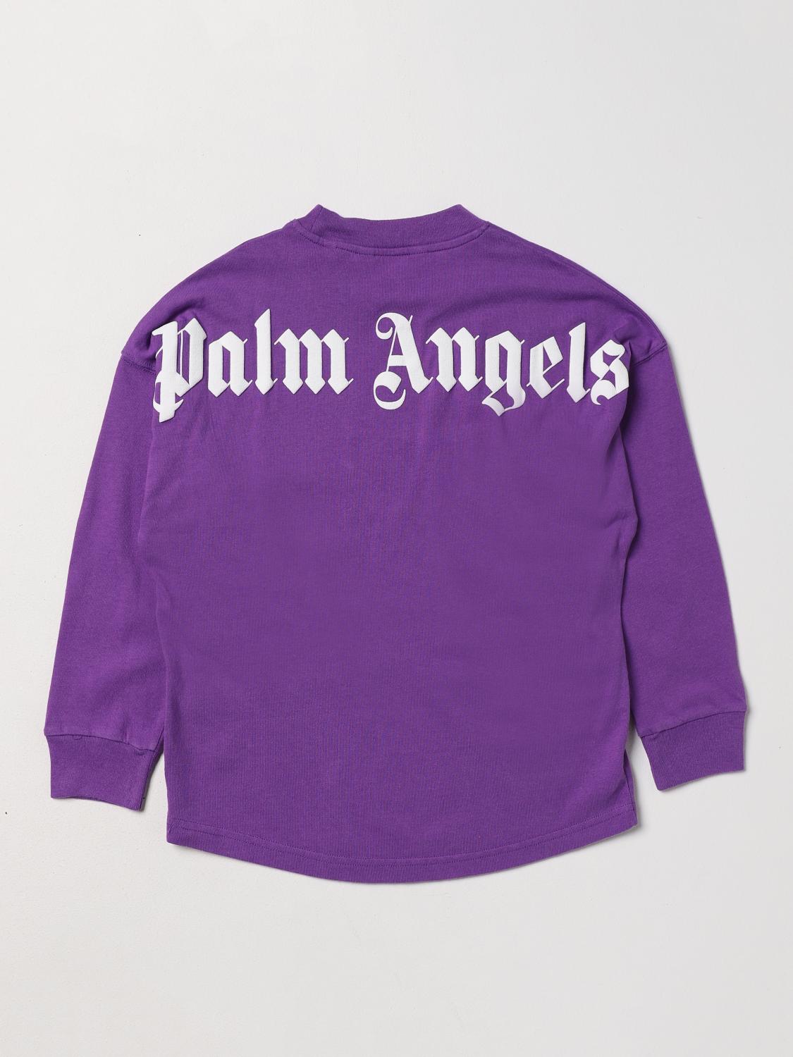 PALM ANGELS JERSEY: Jersey niños Palm Angels, Violeta - Img 2