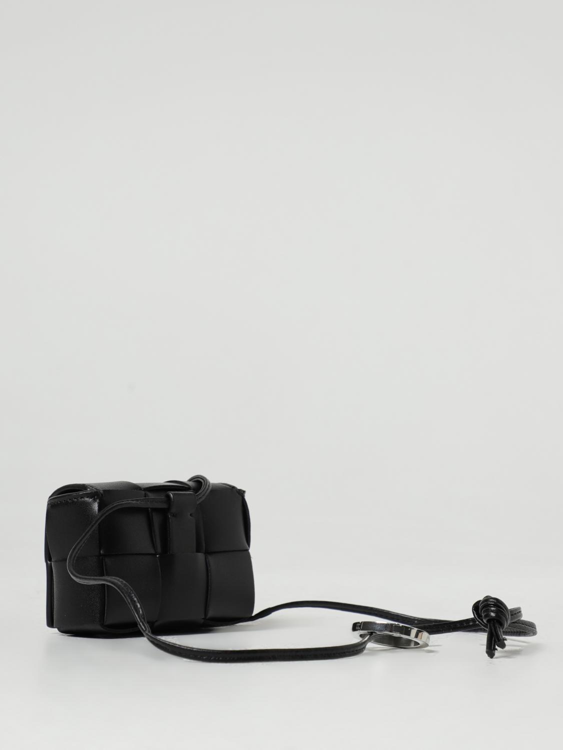 Bottega Veneta AirPods case in woven leather - Black | 765784VBWD3