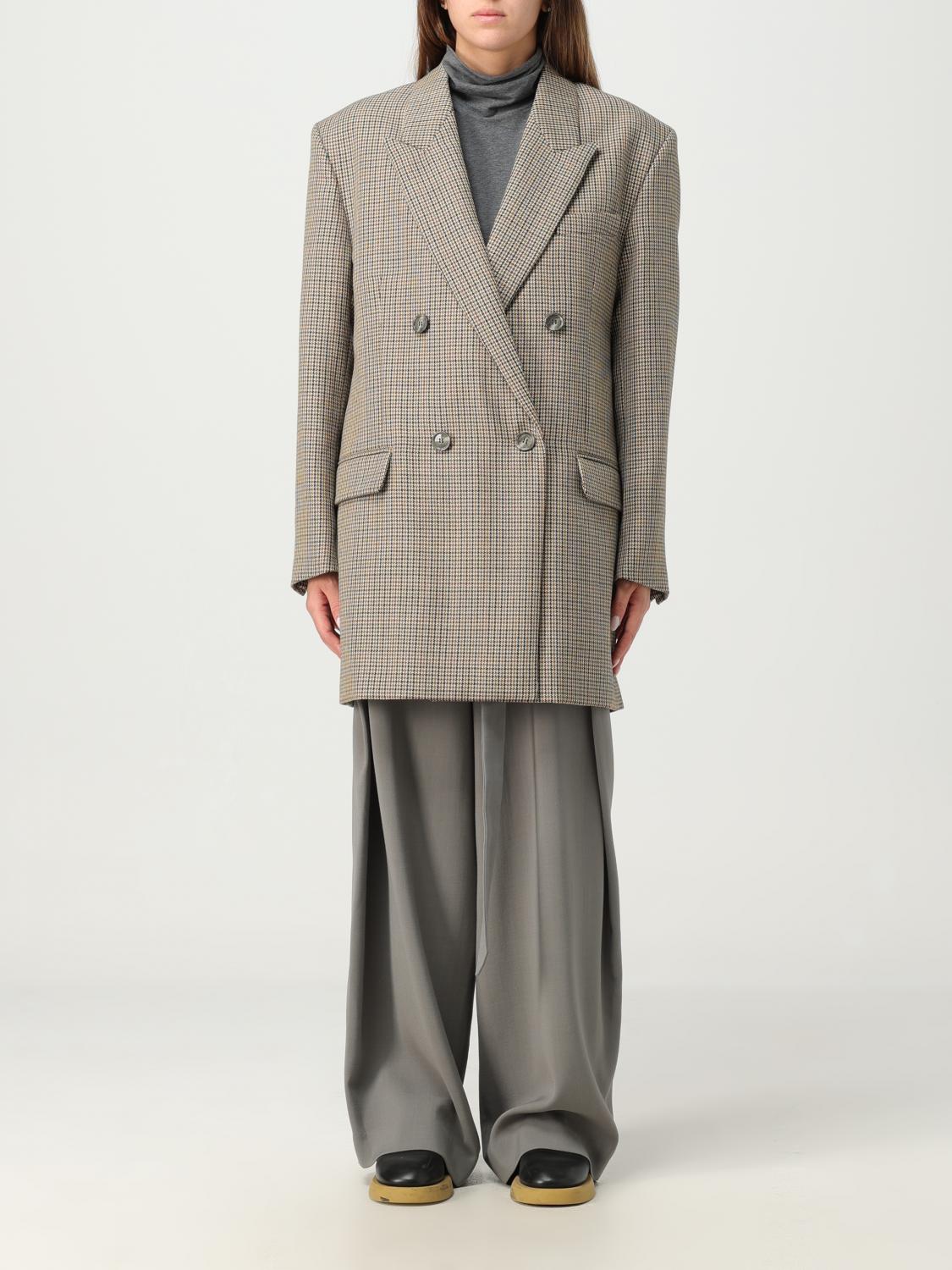 アウターその他 AMI PARIS Woman Blazer Beige FBV311WV0032 270 Ami Paris Outlet: Blazer woman - Beige | Ami Paris blazer