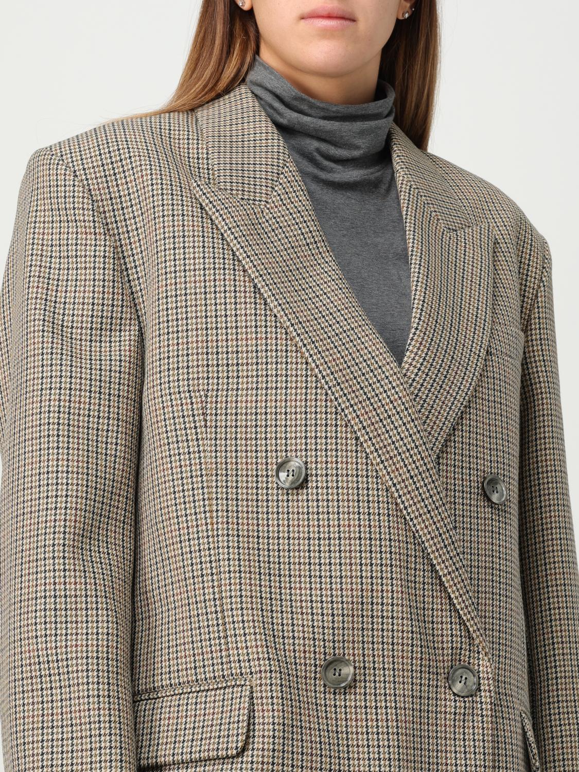アウターその他 AMI PARIS Woman Blazer Beige FBV311WV0032 270 Ami Paris Outlet: Blazer woman - Beige | Ami Paris blazer