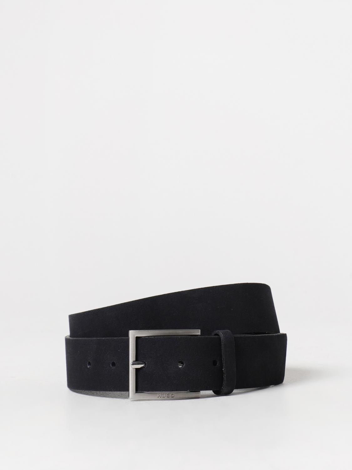 Ceinture En Cuir Pour Homme HUGO - Modèle Classique, 100% Cuir De Vache - Taille 35