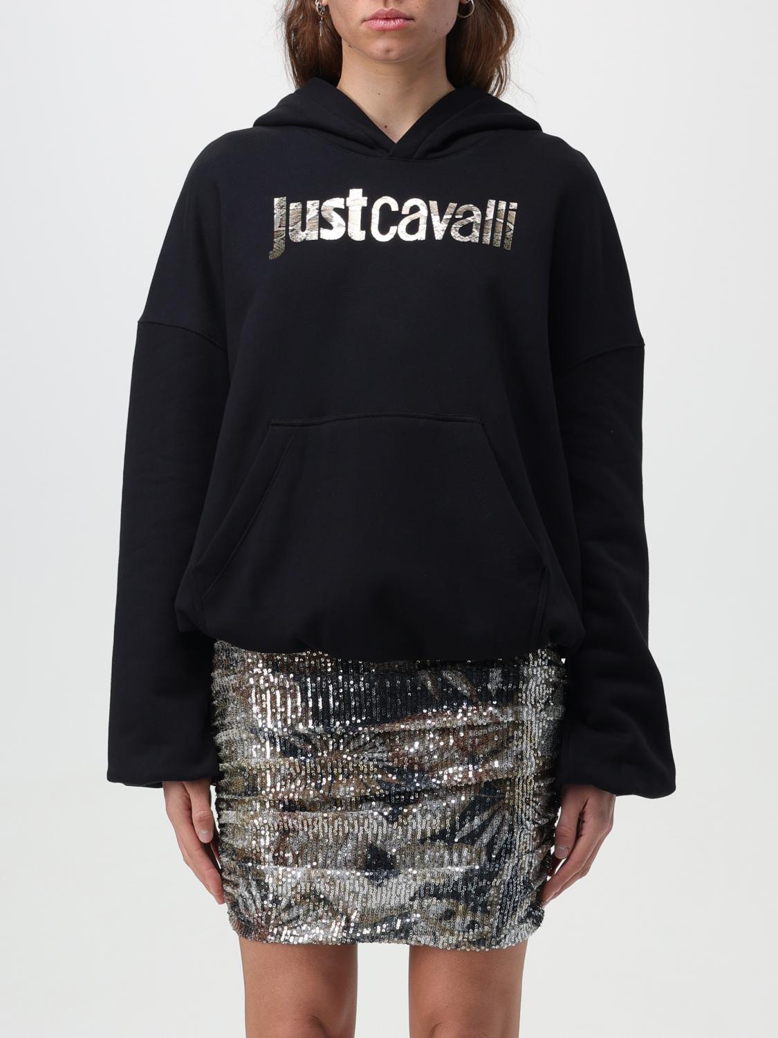 JUST CAVALLI 스웨트셔츠: 스웨트셔츠 여성 Just Cavalli, 블랙 - Img 1