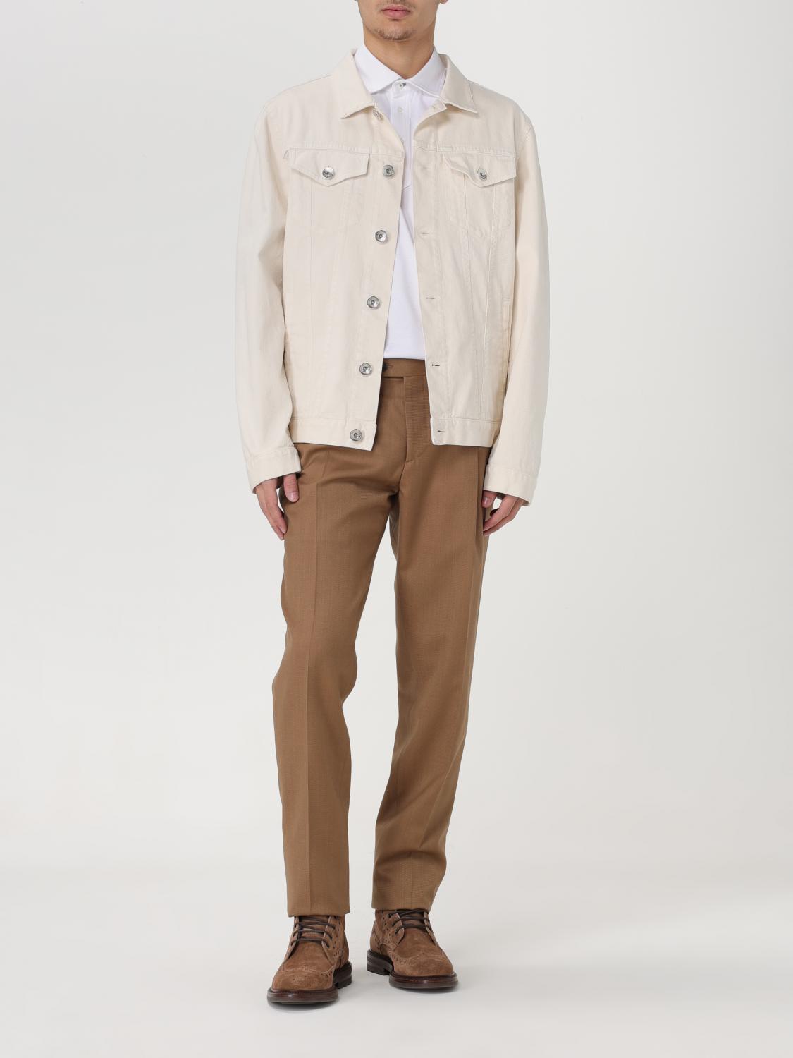 Brunello Cucinelli denim jacket - Ivory | M277P6845 | GIGLIO.COM