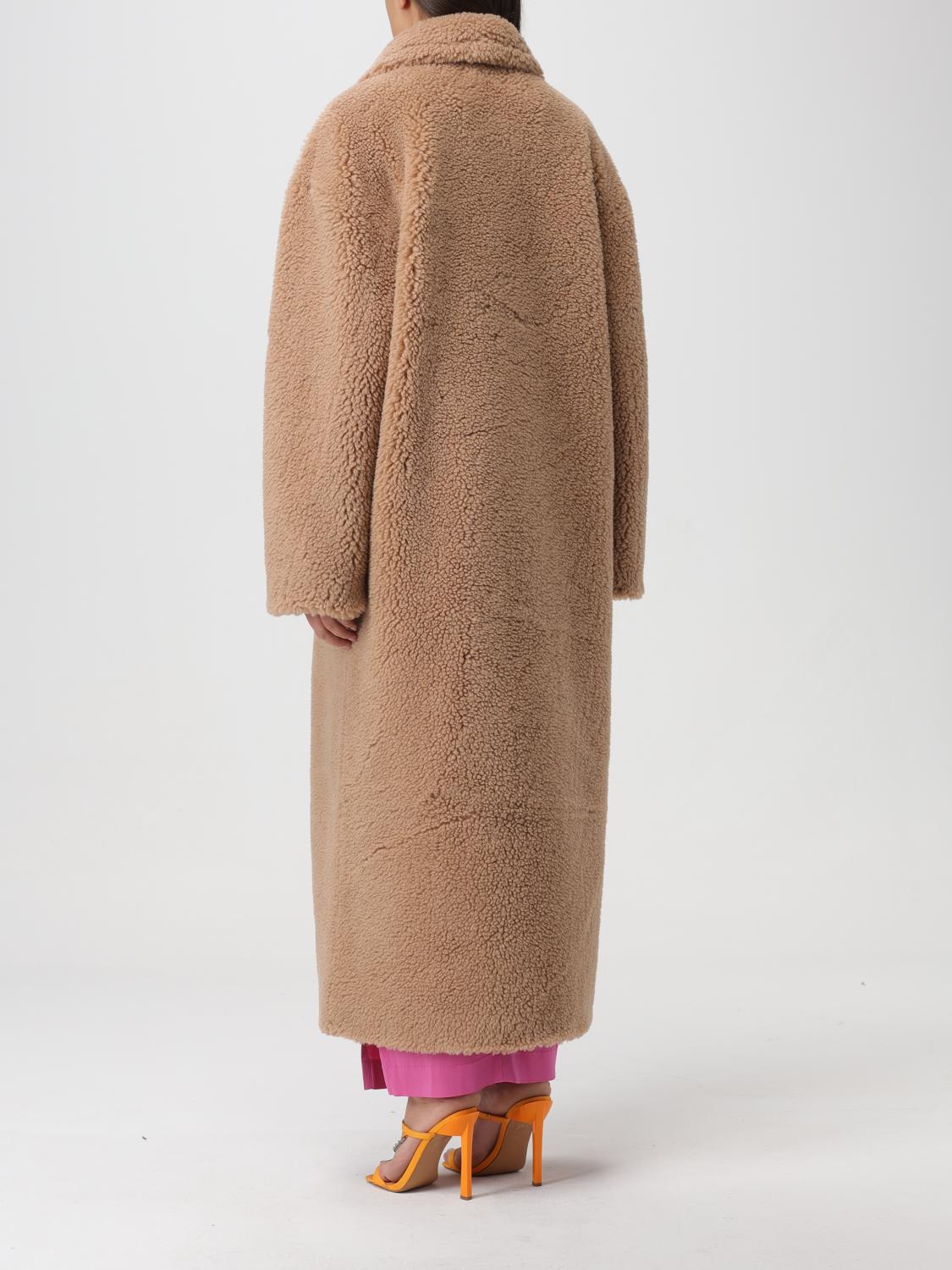 MOSCHINO JEANS：ファーコート レディース - ベージュ | GIGLIO.COM