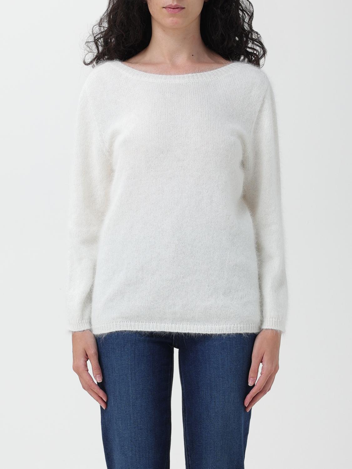ROBERTO COLLINA JERSEY: Jersey mujer Roberto Collina, Blanco - Img 1