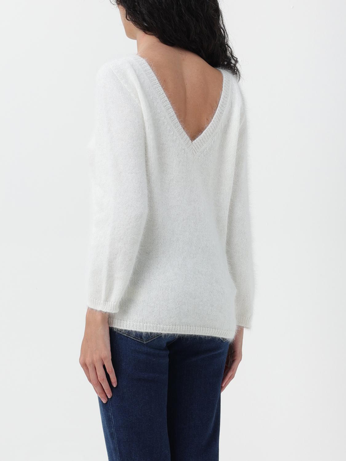 ROBERTO COLLINA JERSEY: Jersey mujer Roberto Collina, Blanco - Img 2