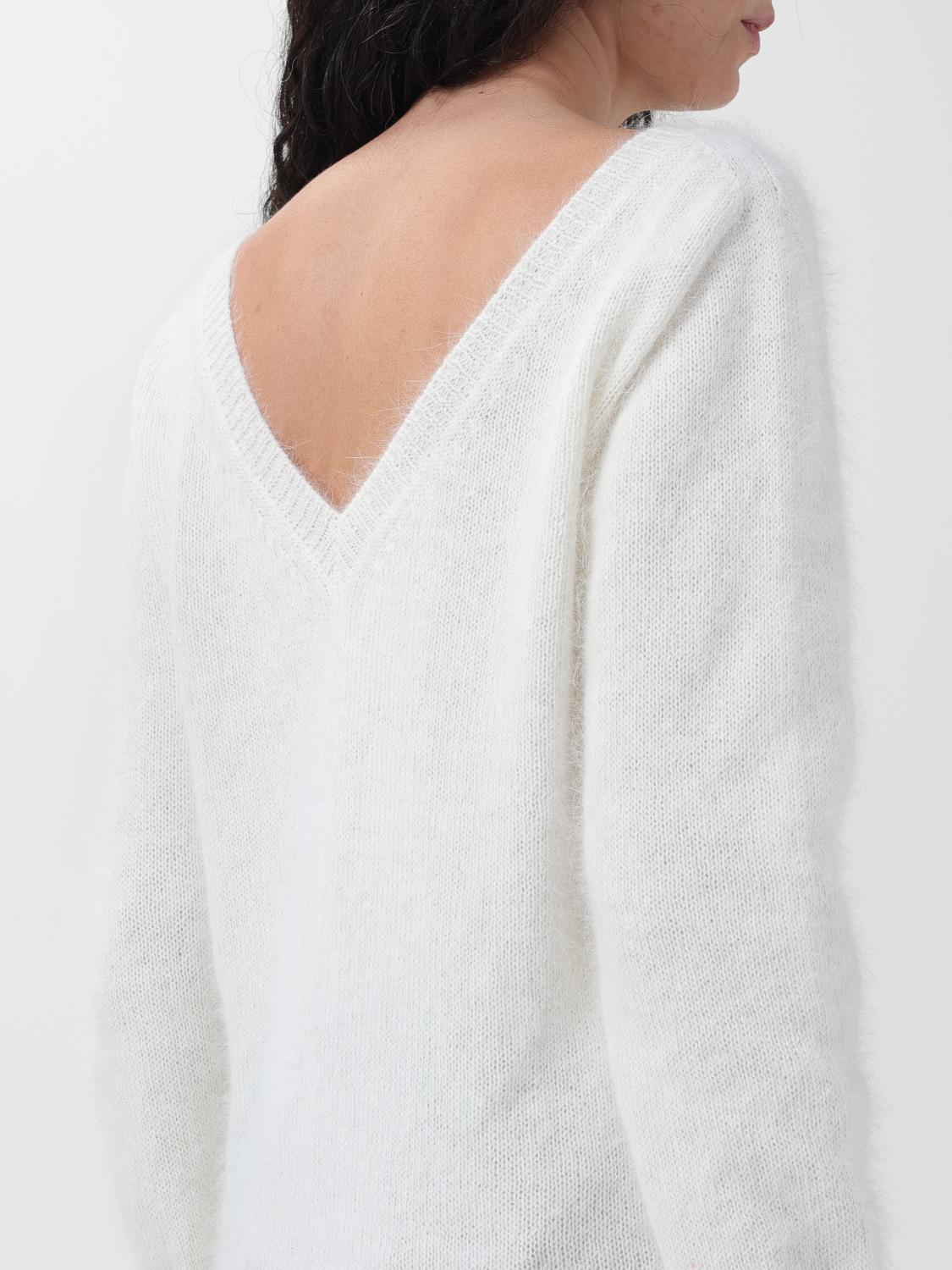 ROBERTO COLLINA JERSEY: Jersey mujer Roberto Collina, Blanco - Img 3