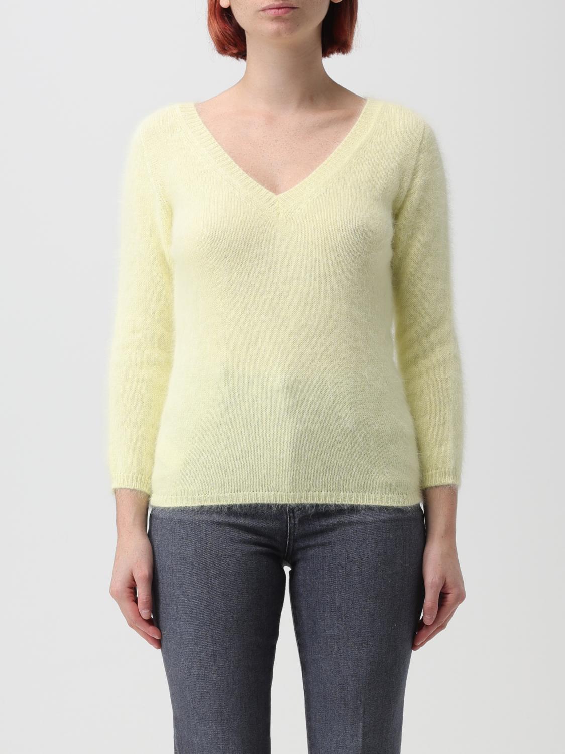 ROBERTO COLLINA JERSEY: Jersey mujer Roberto Collina, Amarillo - Img 1