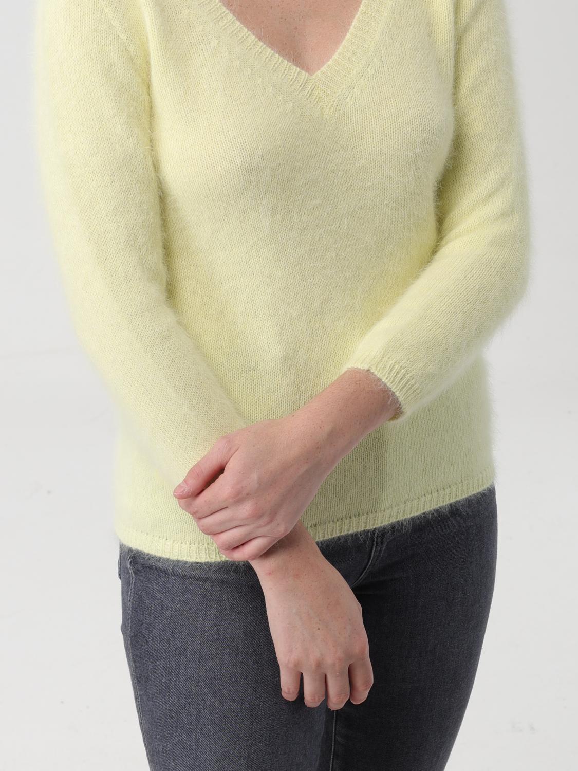 ROBERTO COLLINA JERSEY: Jersey mujer Roberto Collina, Amarillo - Img 3