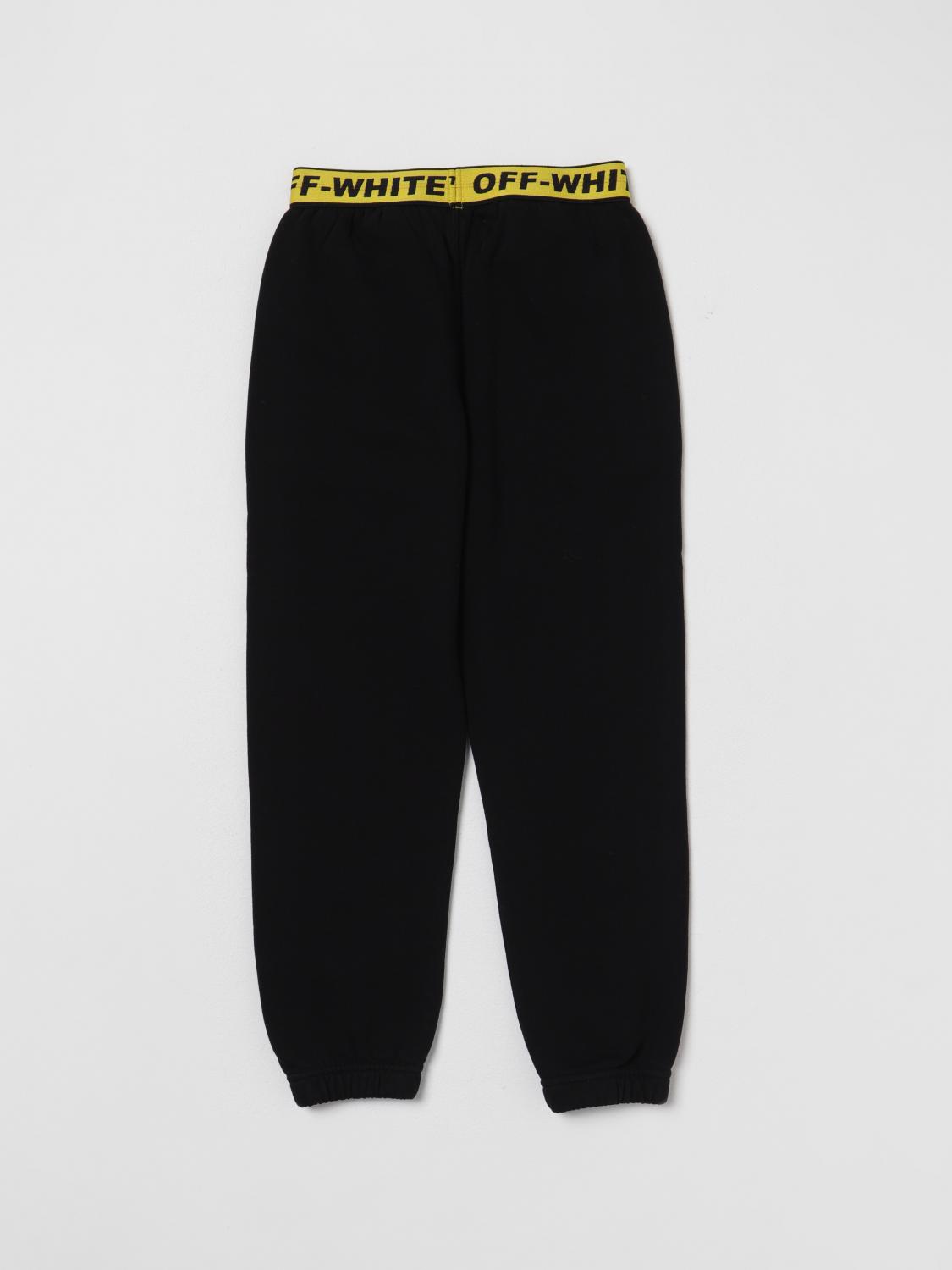 OFF-WHITE KIDS 팬츠: 팬츠 남아 Off-white, 블랙 - Img 2