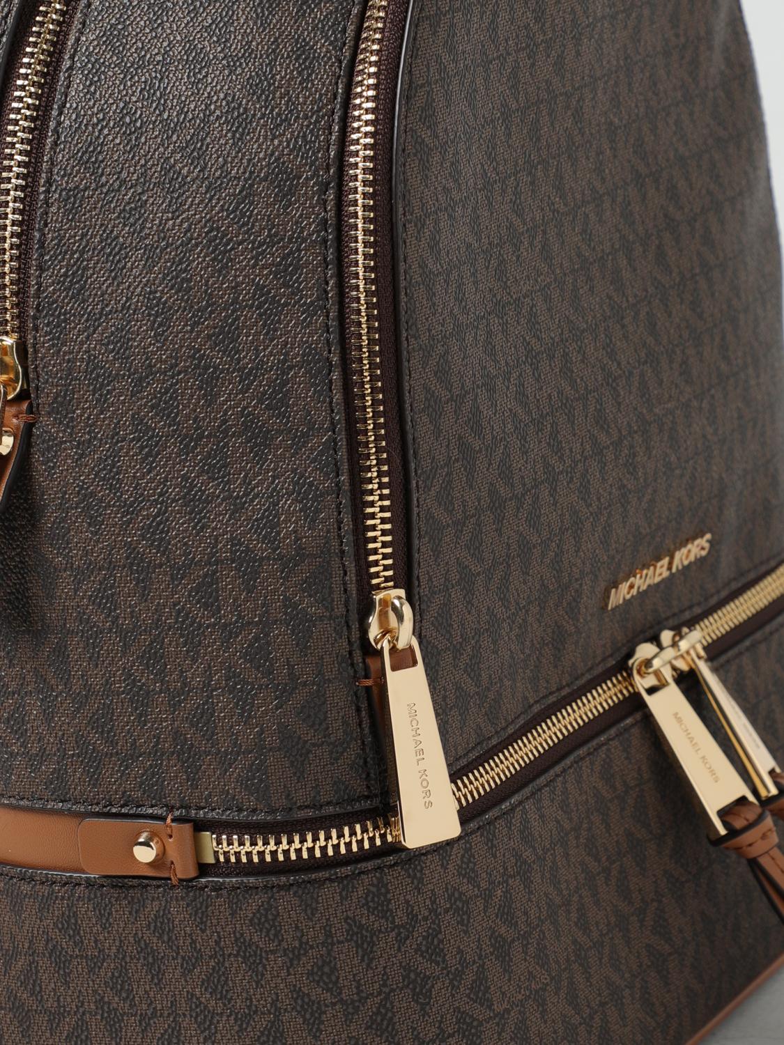 Michael Kors coated fabric backpack with all-over MK monogram