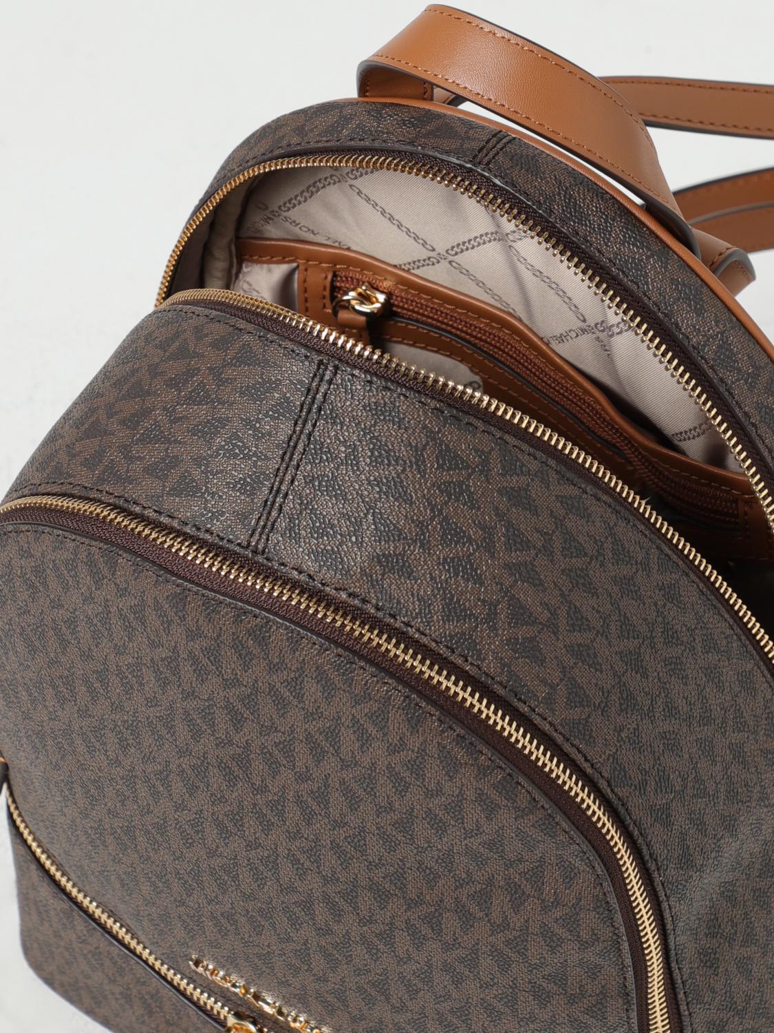 Michael Kors coated fabric backpack with all-over MK monogram