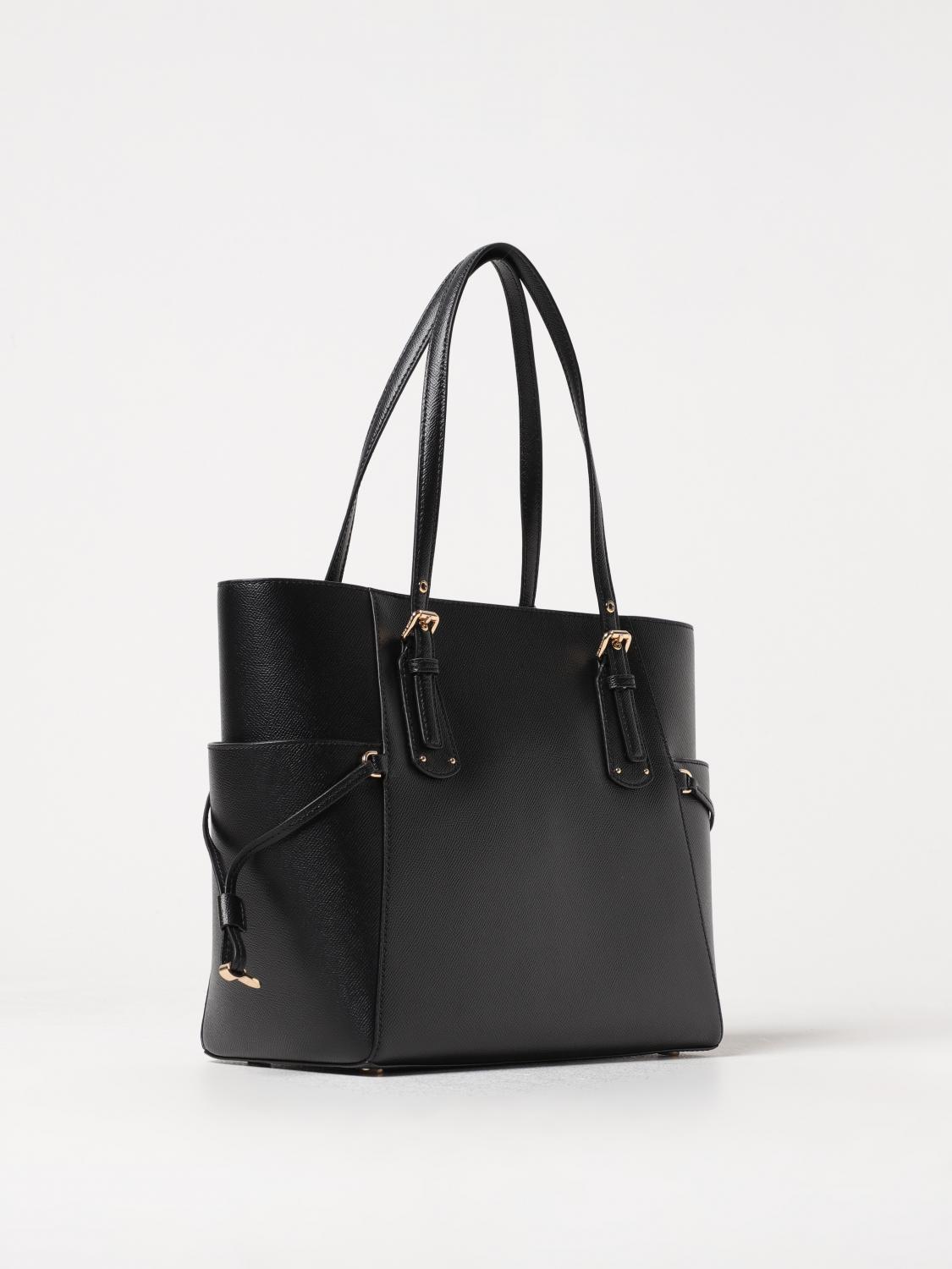 MICHAEL KORS BORSA A SPALLA: Borsa Voyager Michael Kors in pelle a grana, Nero - Img 2