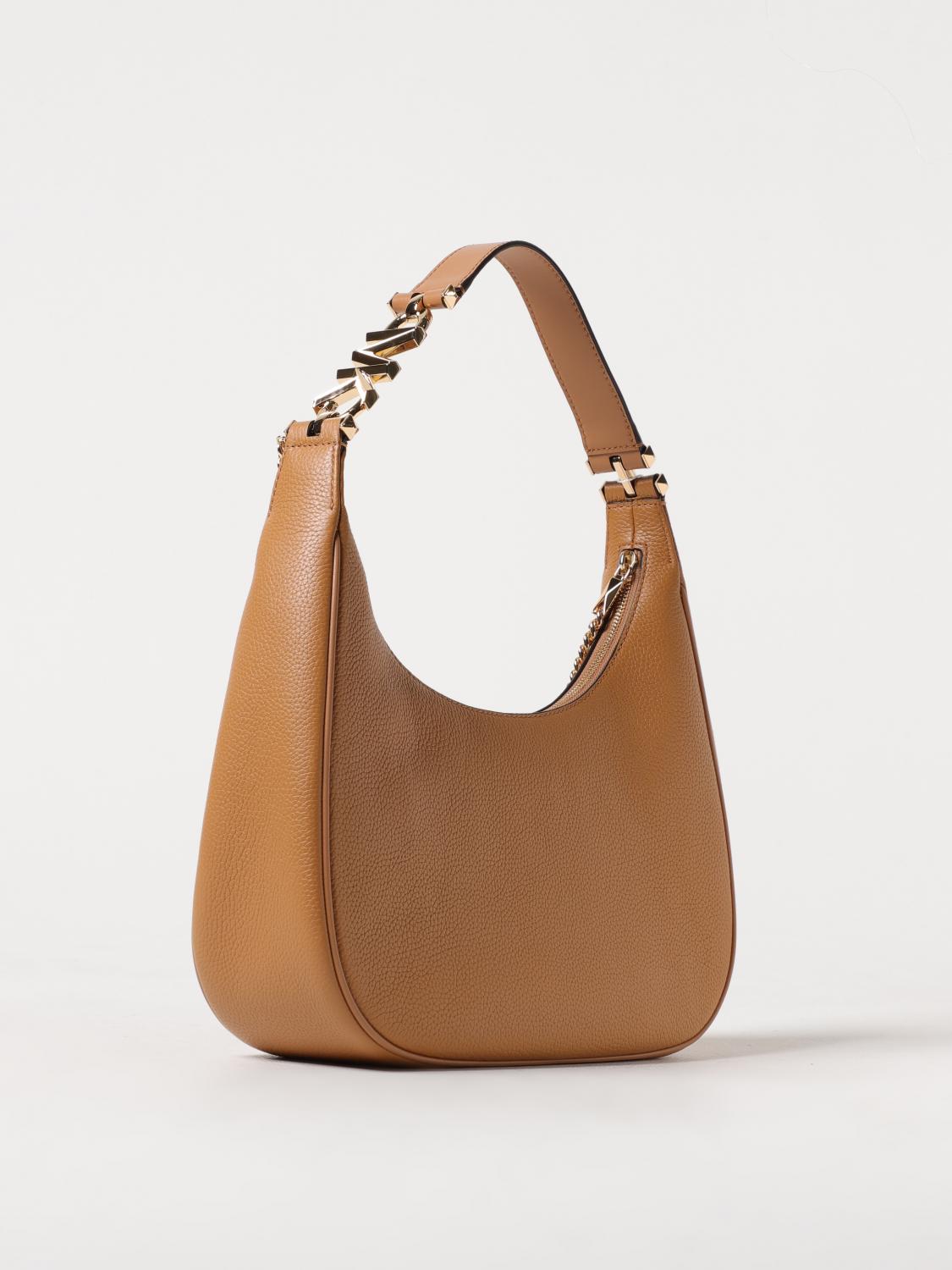 MICHAEL KORS BORSA A SPALLA: Borsa Piper Michael Kors in pelle a grana, Marrone - Img 2