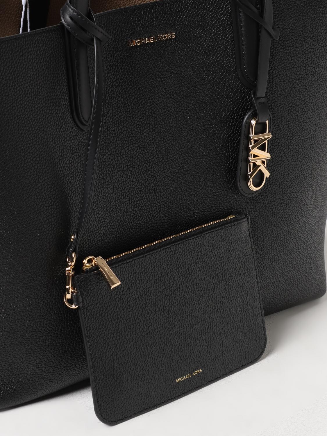 MICHAEL KORS BORSA TOTE: Borsa Eliza Michael Kors in pelle a grana, Nero - Img 3