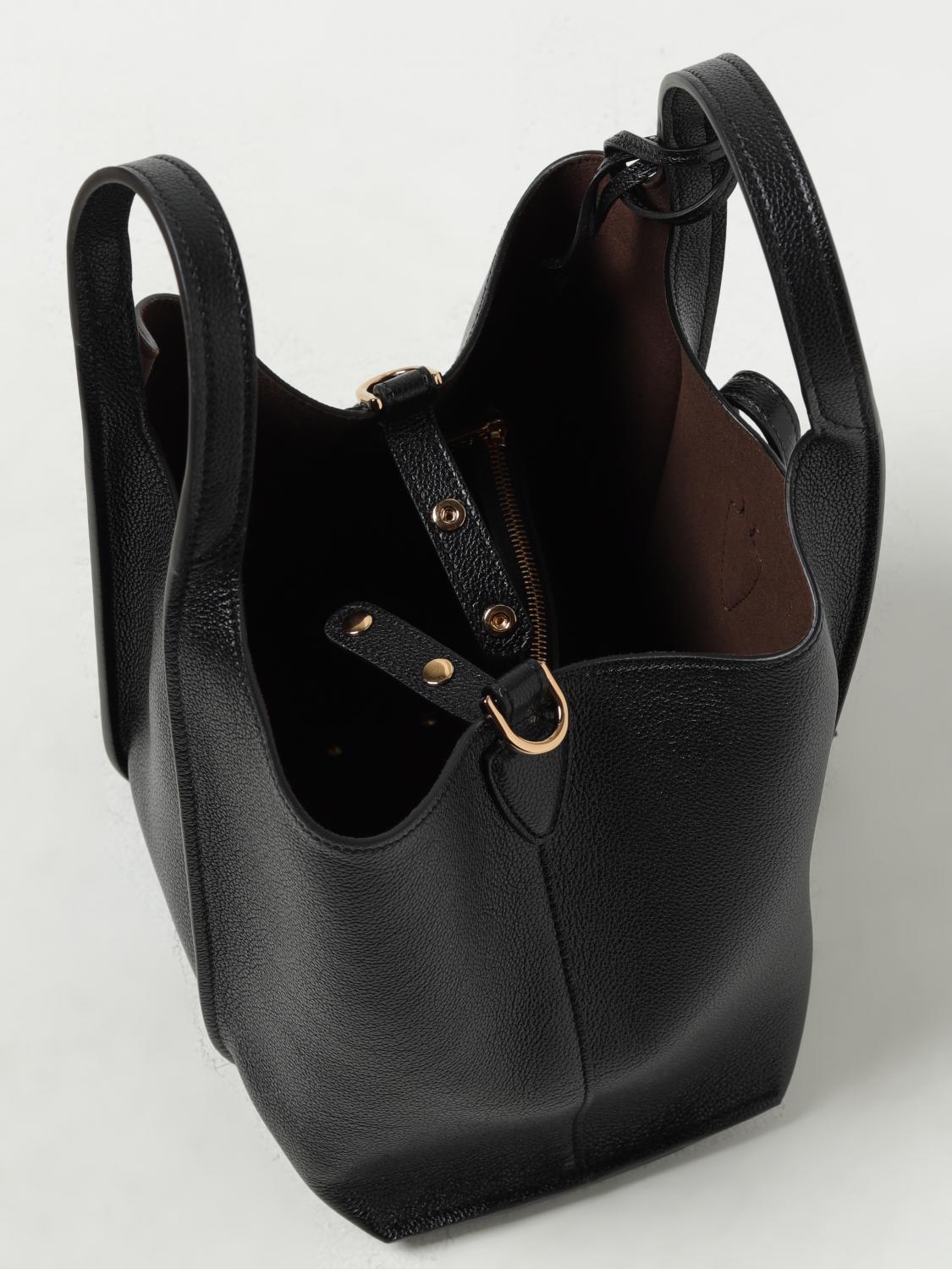 TOD'S BORSA A MANO: Borsa T Timeless Tod's in pelle a grana, Nero - Img 4