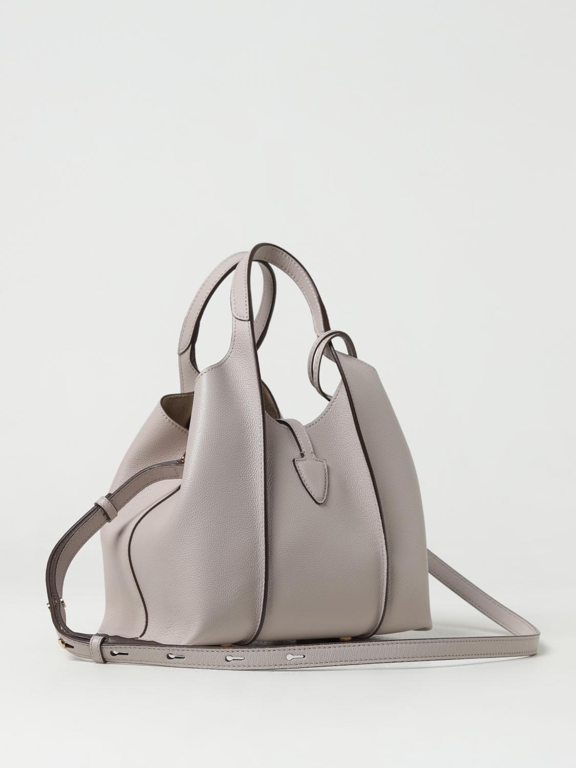 TOD'S BORSA A MANO: Borsa T Timeless Tod's in pelle a grana, Grigio - Img 2