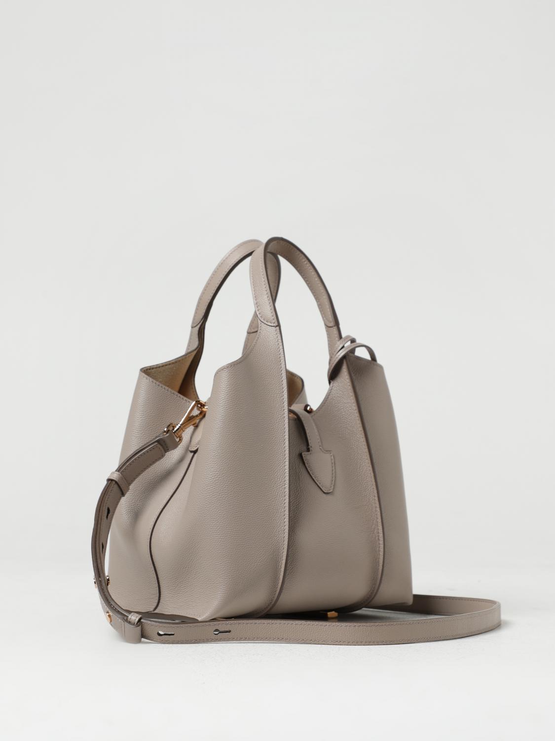 TOD'S BORSA A MANO: Borsa T Timeless Tod's in pelle a grana, Beige - Img 2