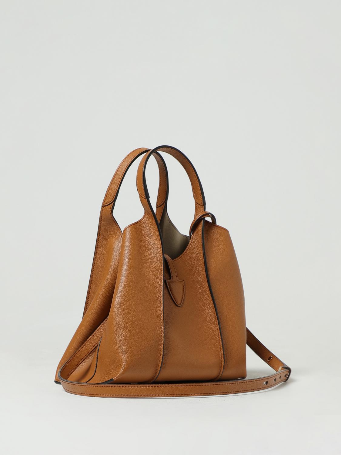 TOD'S BORSA A MANO: Borsa T Timeless Tod's in pelle a grana, Cuoio - Img 2