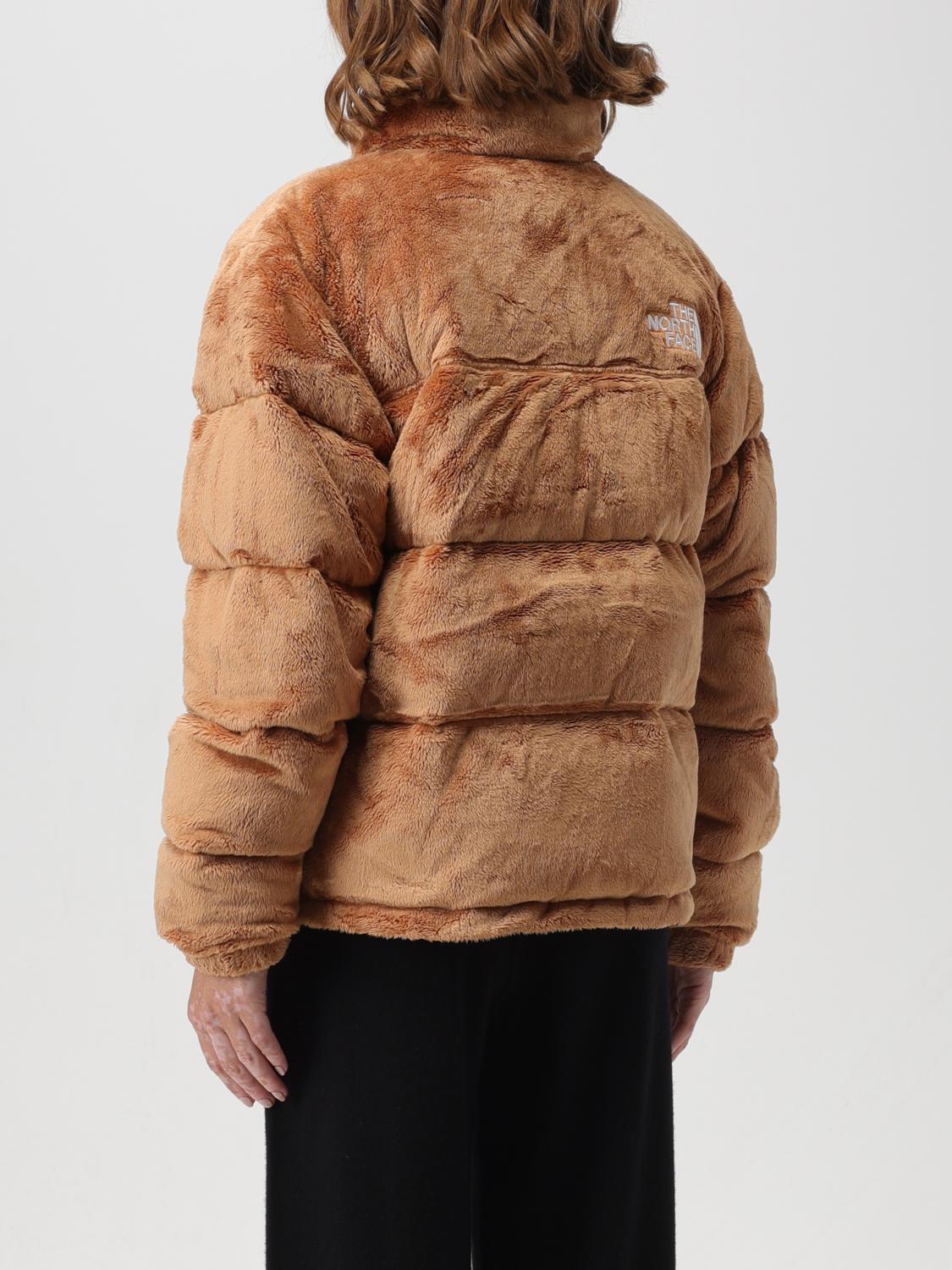 THE NORTH FACE GIACCA: Piumino W Versa Velour Nuptse The North Face in pelliccia sintetica, Beige - Img 2