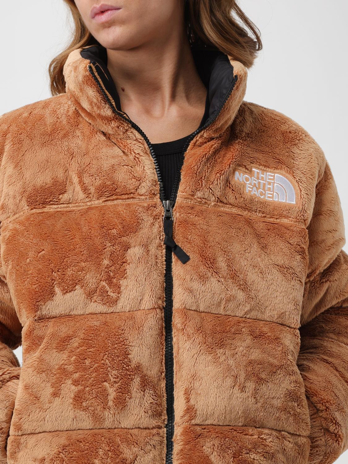 THE NORTH FACE GIACCA: Piumino W Versa Velour Nuptse The North Face in pelliccia sintetica, Beige - Img 4