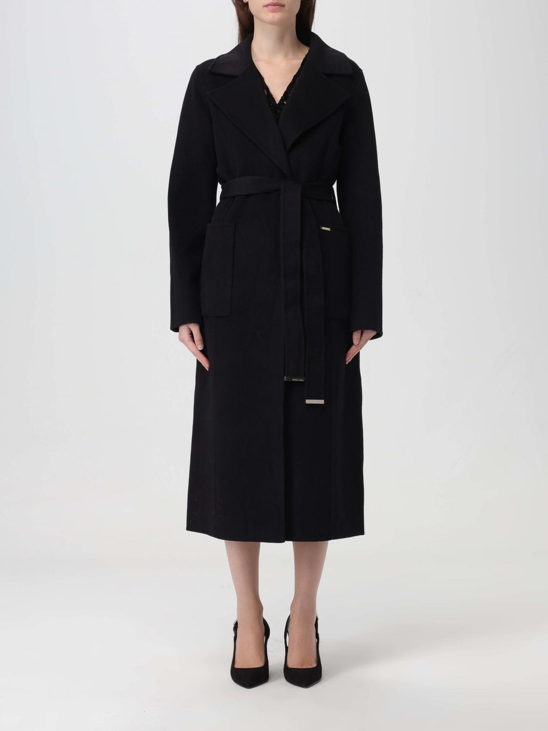 MICHAEL MICHAEL KORS coat in wool blend Black Michael Michael Kors coat 77C5935M22 online at GIGLIO.COM