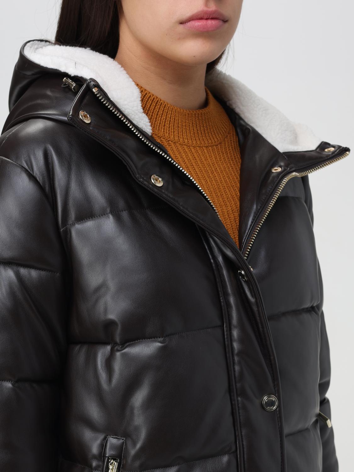 MICHAEL KORS GIACCA: Michael Kors jacket in synthetic leather, Cocoa - Img 4