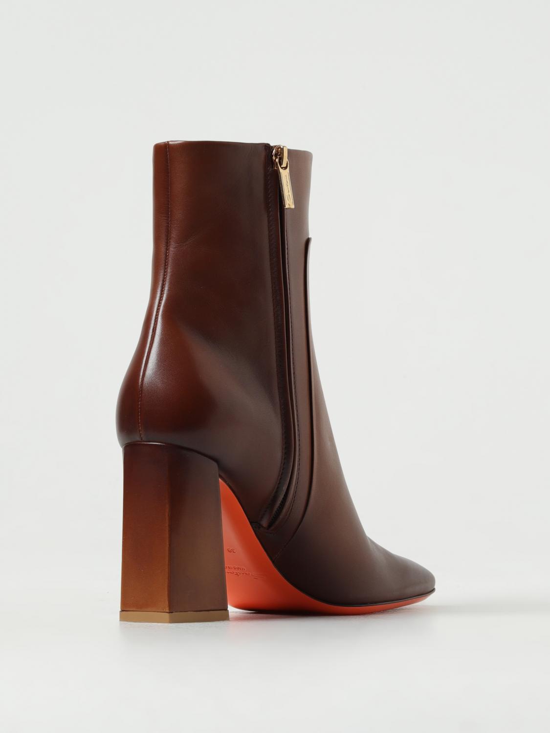 SANTONI STIVALETTI: Stivaletto Santoni in pelle lucida, Biscotto - Img 3