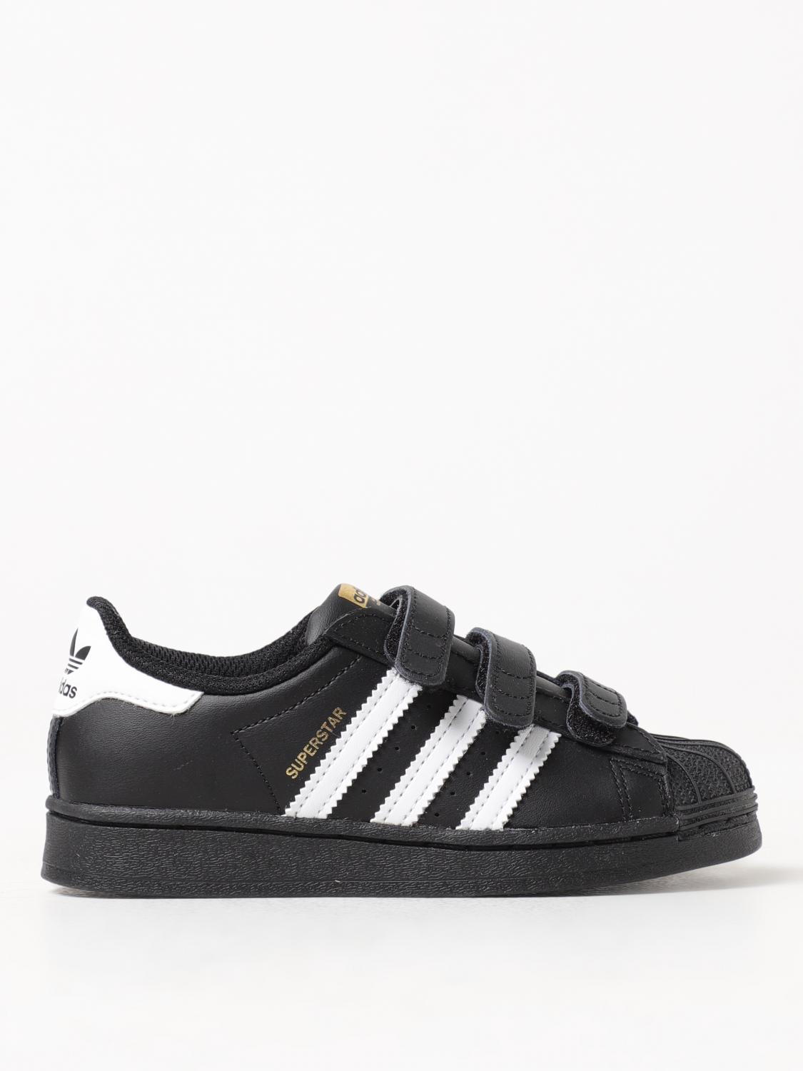 ADIDAS ORIGINALS Superstar sneakers in leather Black Adidas Originals sneakers EF4840 online at GIGLIO.COM