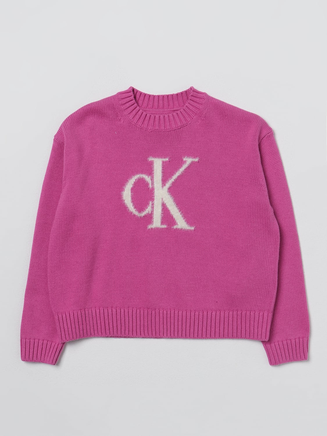 CALVIN KLEIN PULL: Pull enfant Calvin Klein, Rose - Img 1