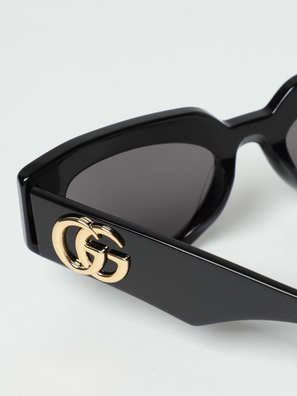 Gucci Black Monogram Logo Sunglasses Gucci Monogram Round Sunglasses | Neiman Marcus main image 4