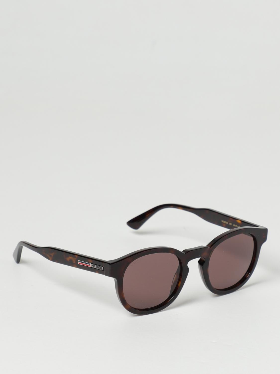 GUCCI SUNGLASSES: Gucci sunglasses in acetate, Brown - Img 1