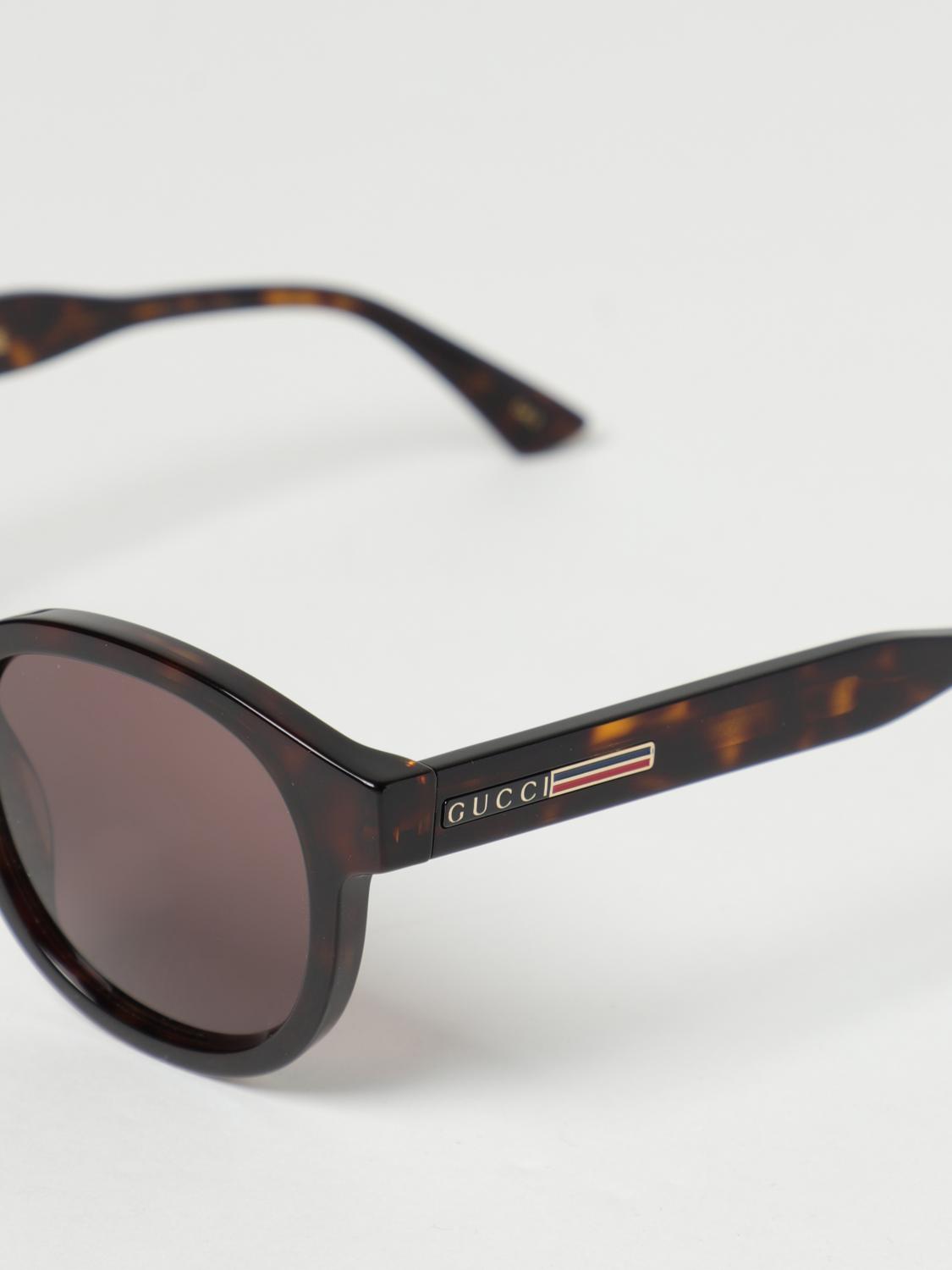 GUCCI SUNGLASSES: Gucci sunglasses in acetate, Brown - Img 4