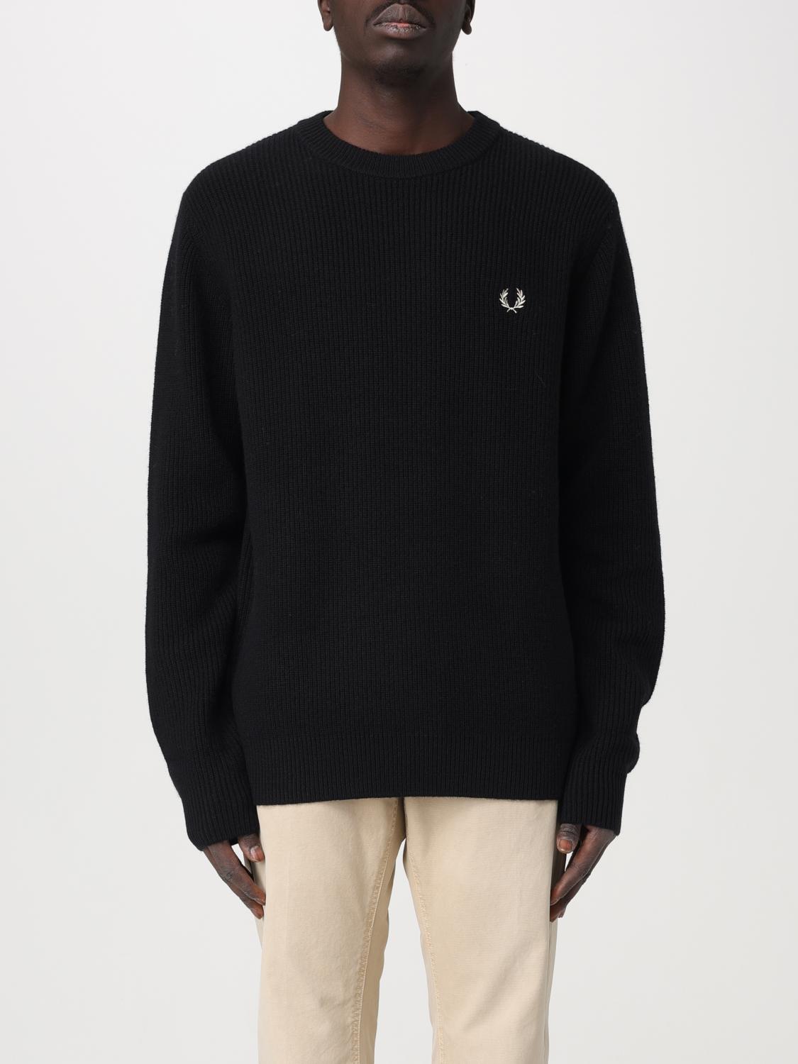 FRED PERRY JERSEY: Jersey hombre Fred Perry, Negro - Img 1