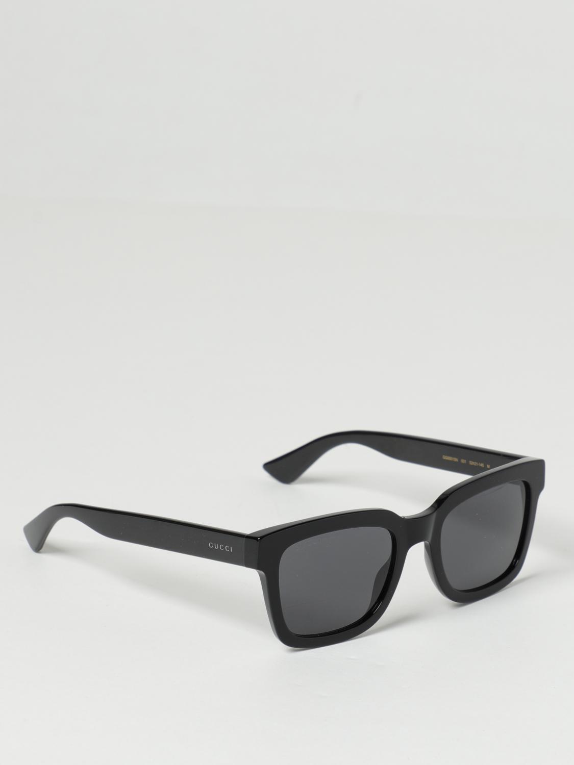 Gucci sunglasses in acetate with logo lettering on the temples