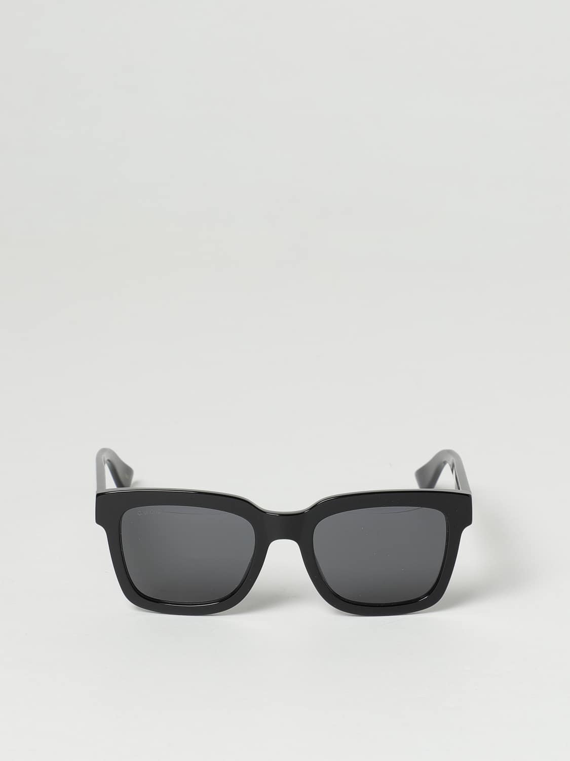 GUCCI SUNGLASSES: Gucci sunglasses in acetate with logo lettering on the temples, Black - Img 2
