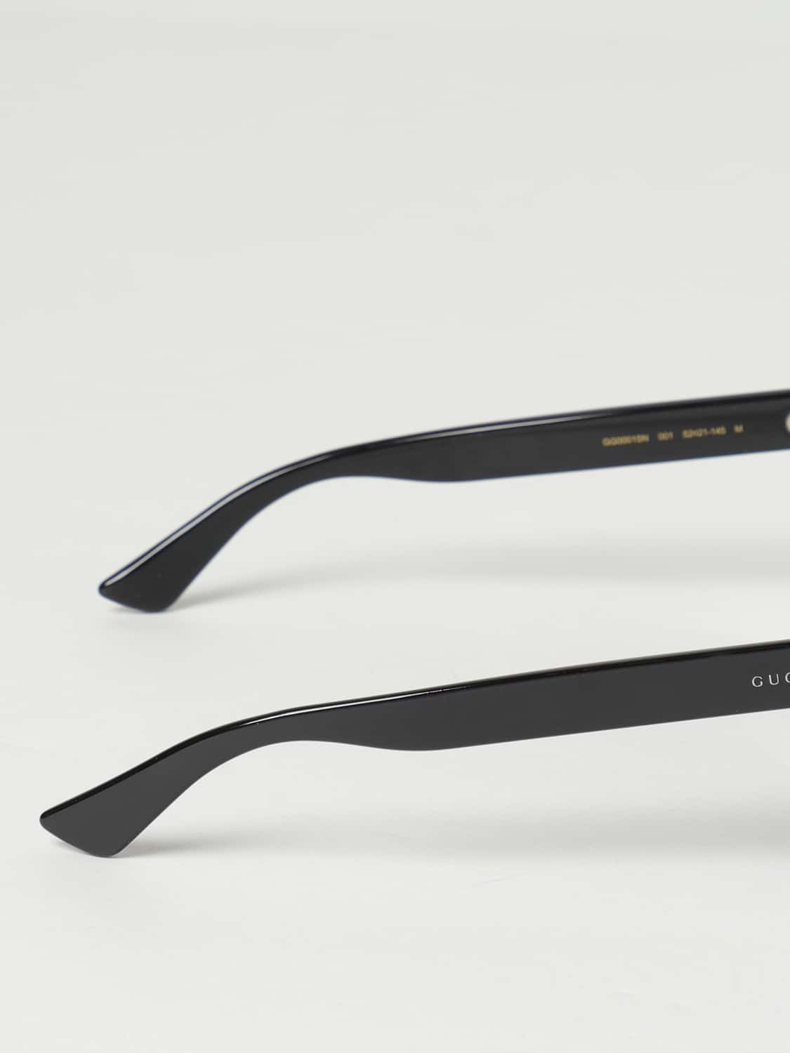 GUCCI SUNGLASSES: Gucci sunglasses in acetate with logo lettering on the temples, Black - Img 3