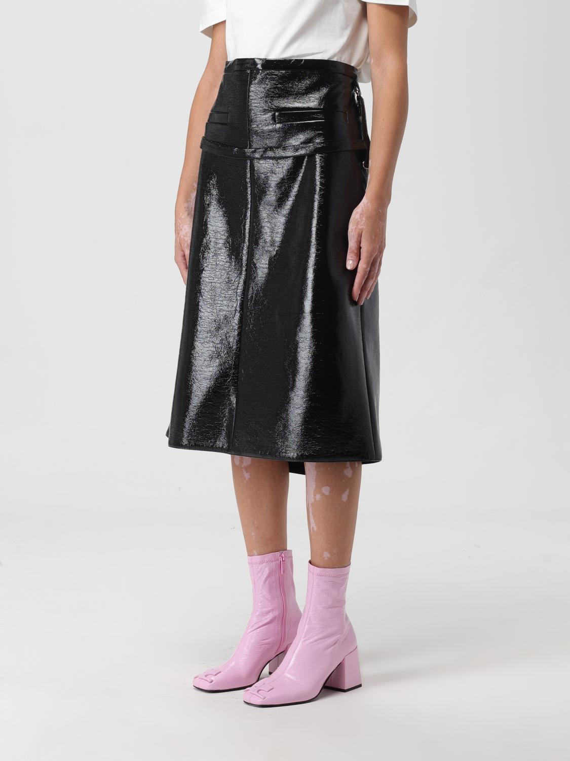 スカート COURReGES Woman Skirt Black 124CJU155VY0014 9999 レディース】Acetate Polyester I-Line Skirt | Mame Kurogouchi