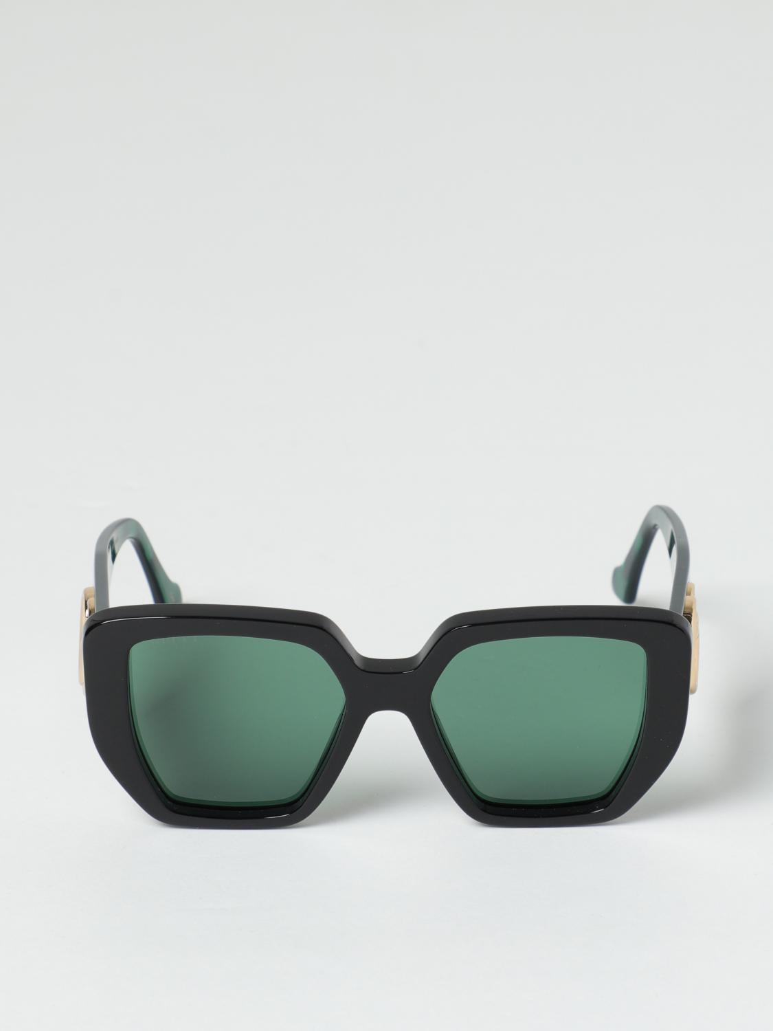 Gucci sunglasses in marbled acetate with GG monogram - Green 