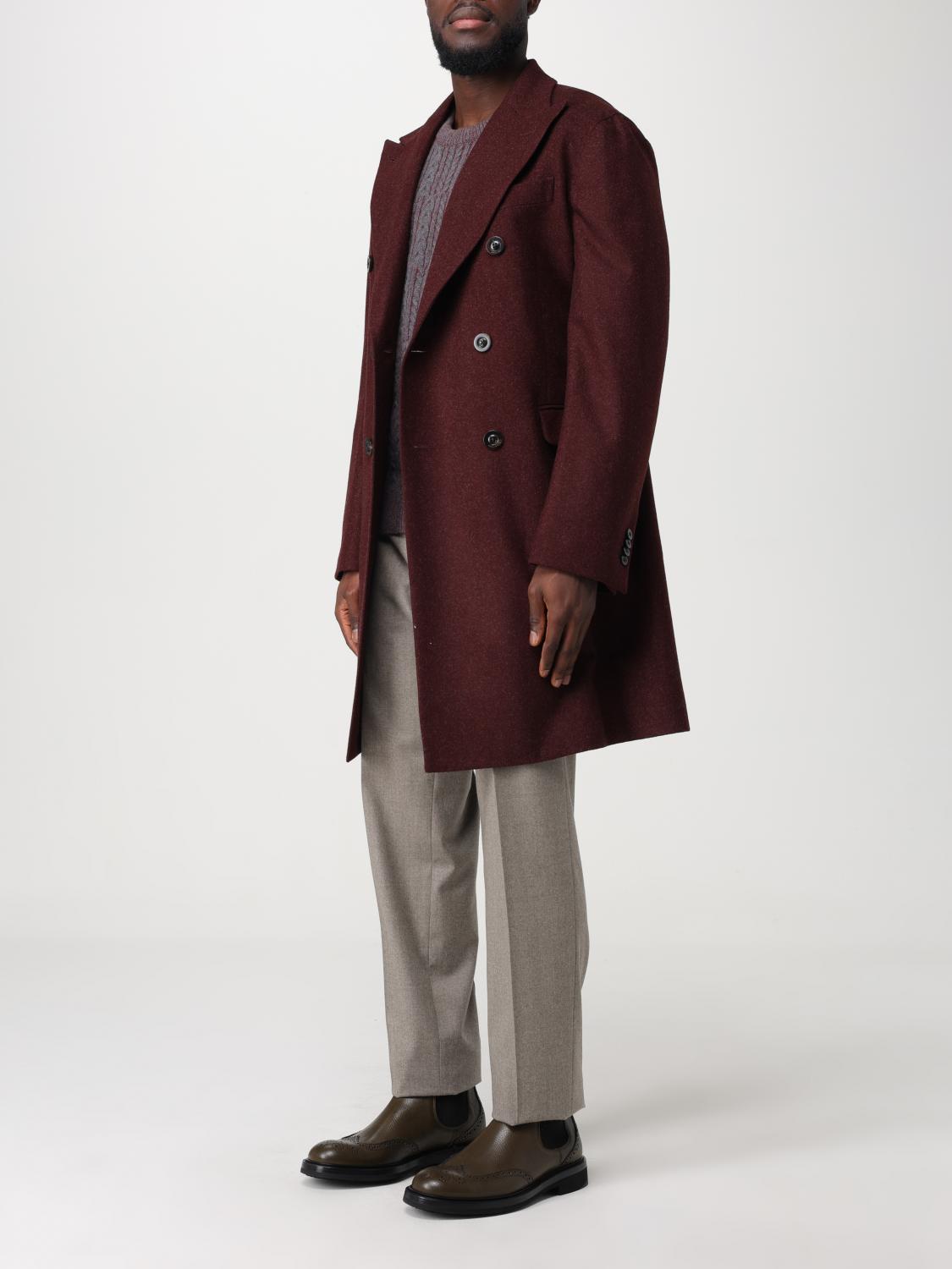 BOGLIOLI: Coat men - Red | Boglioli coat C3501PFB3712 online