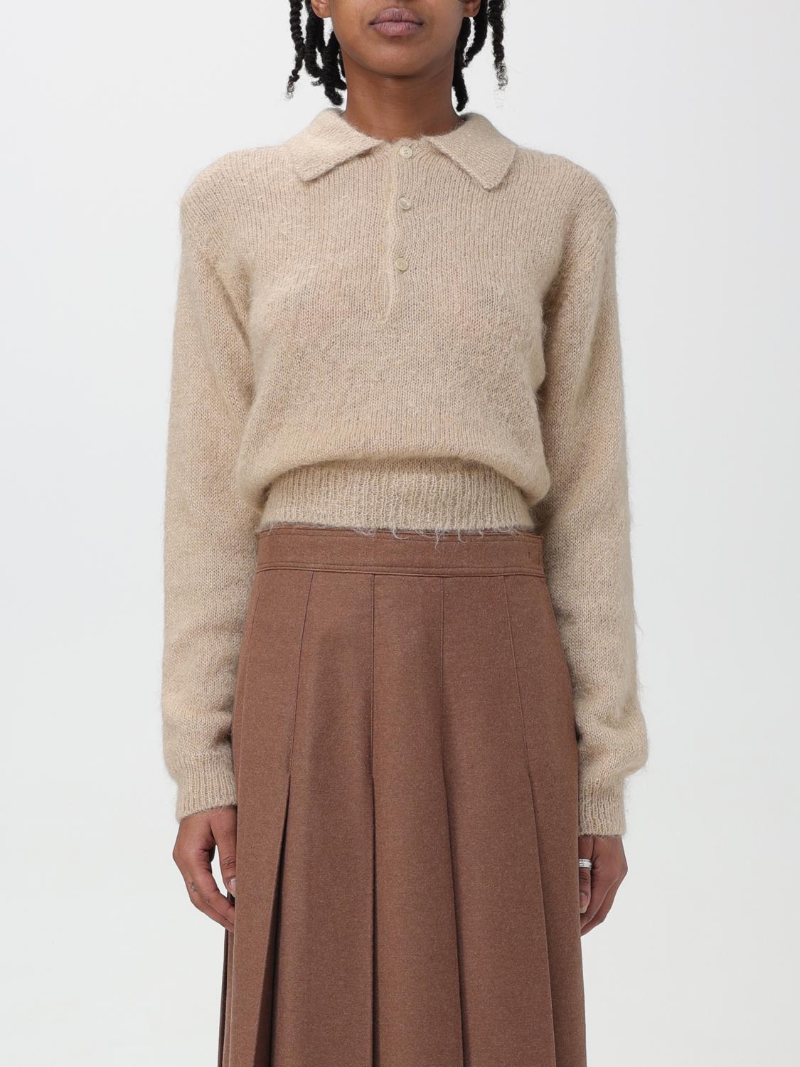 Auralee Sweater woman - Beige | A23AP06KM | GIGLIO.COM Auralee Sweater woman - Beige | A23AP06KM | GIGLIO.COM
